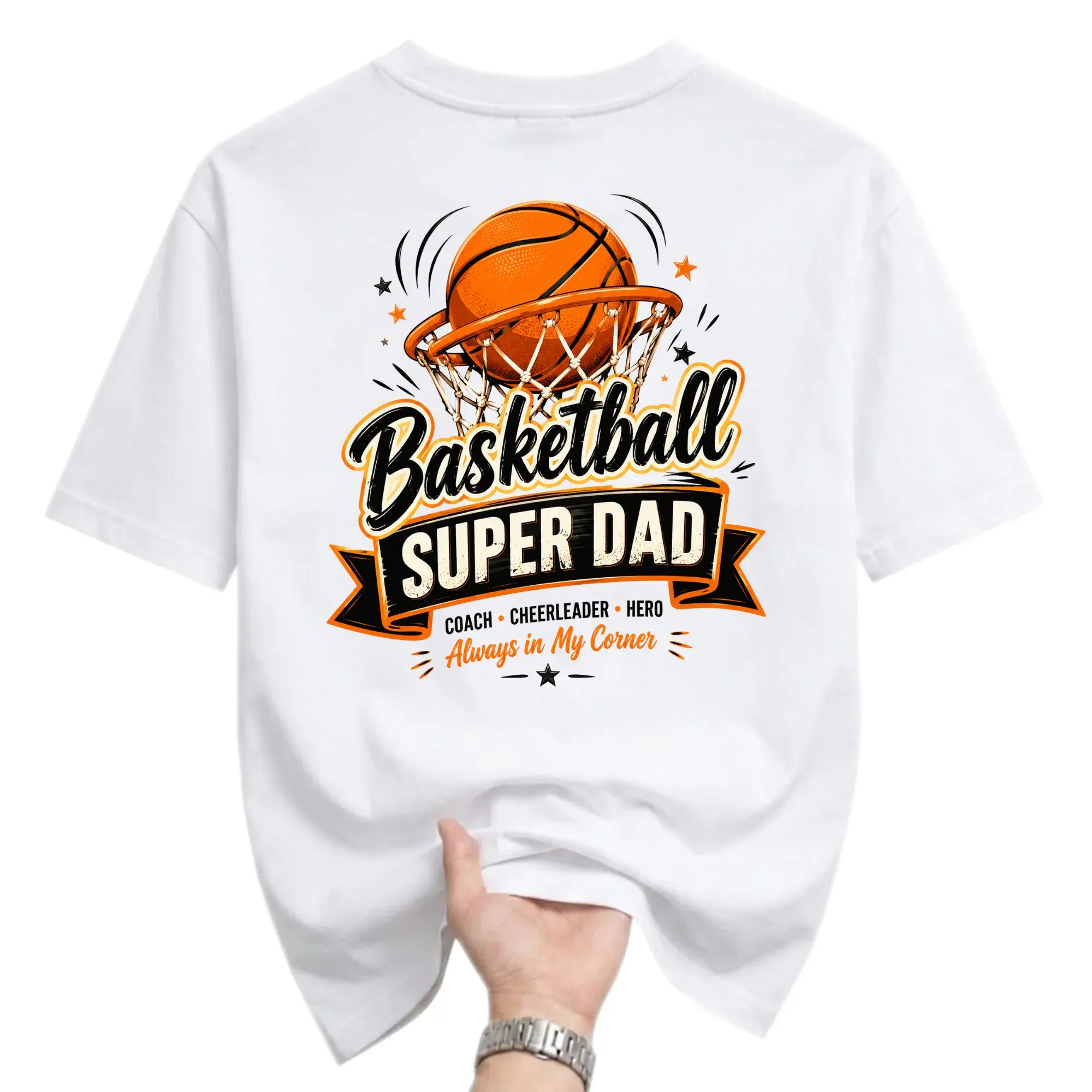 T-shirt Basketball Graphic Tee for Men and Women Sports Themed Casual Crew Neck Cotton Blend Apparel