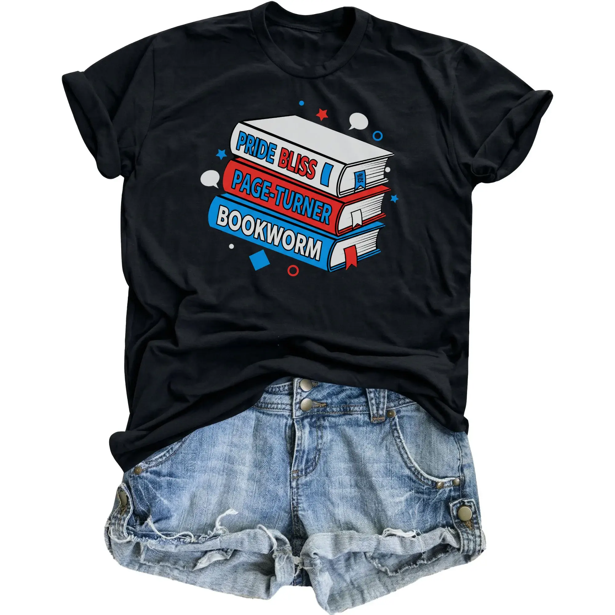 Graphic Tee Book Lover Reading Shirt Unisex Casual Cotton Blend Apparel for Literature Enthusiasts and Bookworms