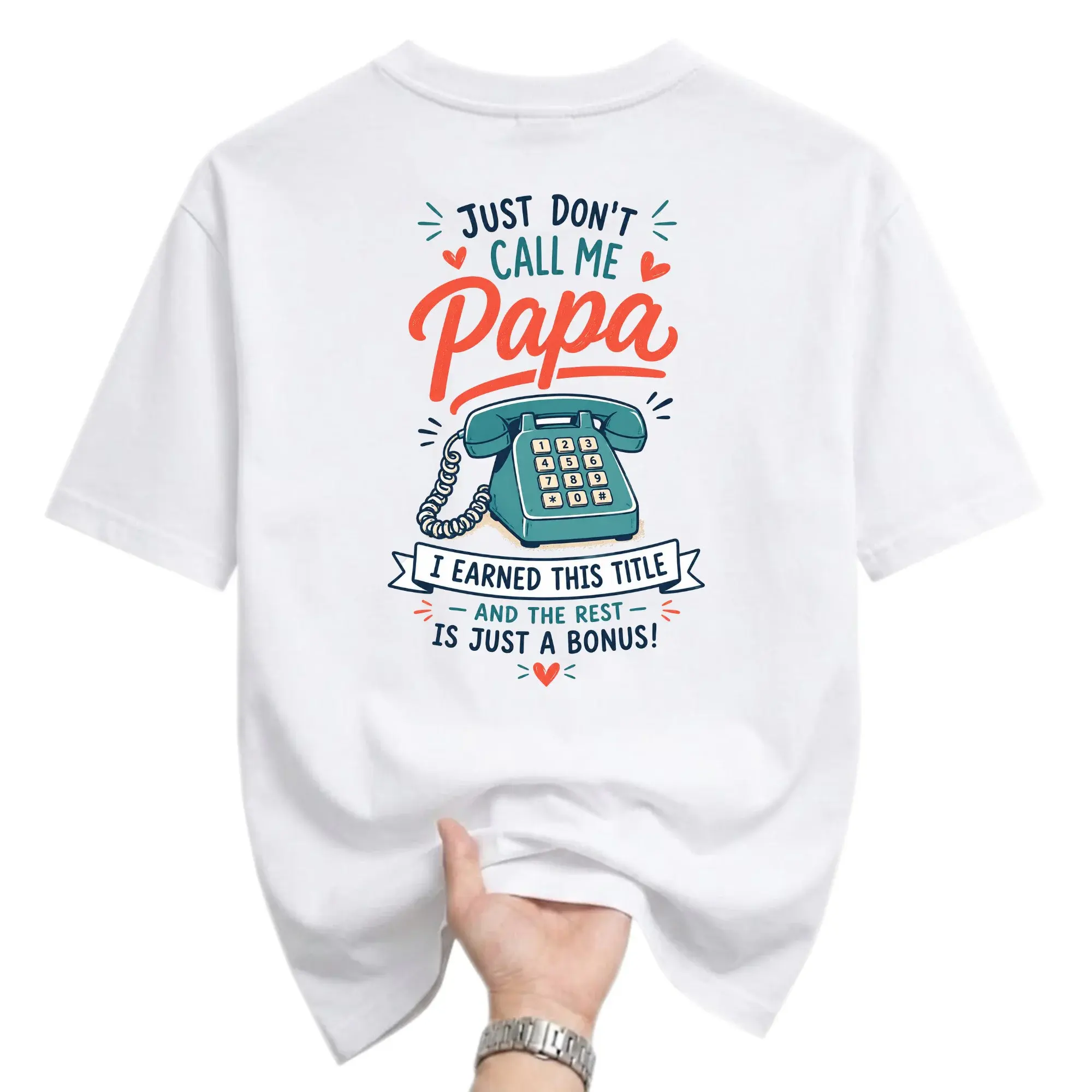 Funny Shirt 't Call Me Papa Graphic Tee Casual Unisex Crew Neck Top for Every Day Humor Apparel