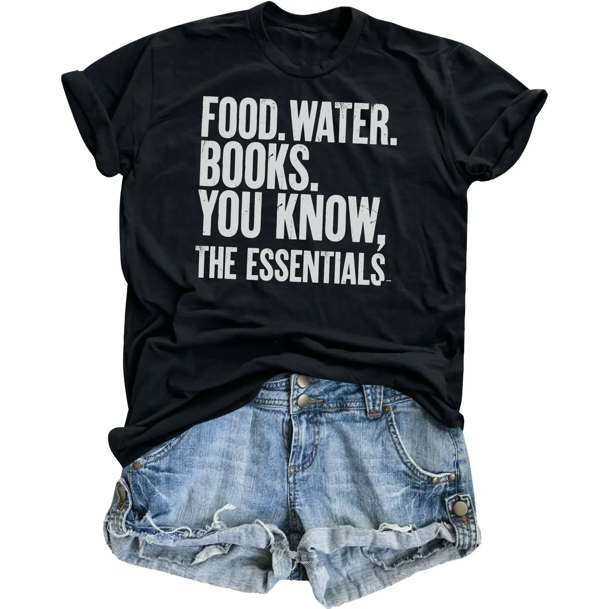Funny Graphic Tee for Book Lovers Reading Enthusiasts Comfortable Unisex Cotton Blend Casual Everyday Short Sleeve Shirt