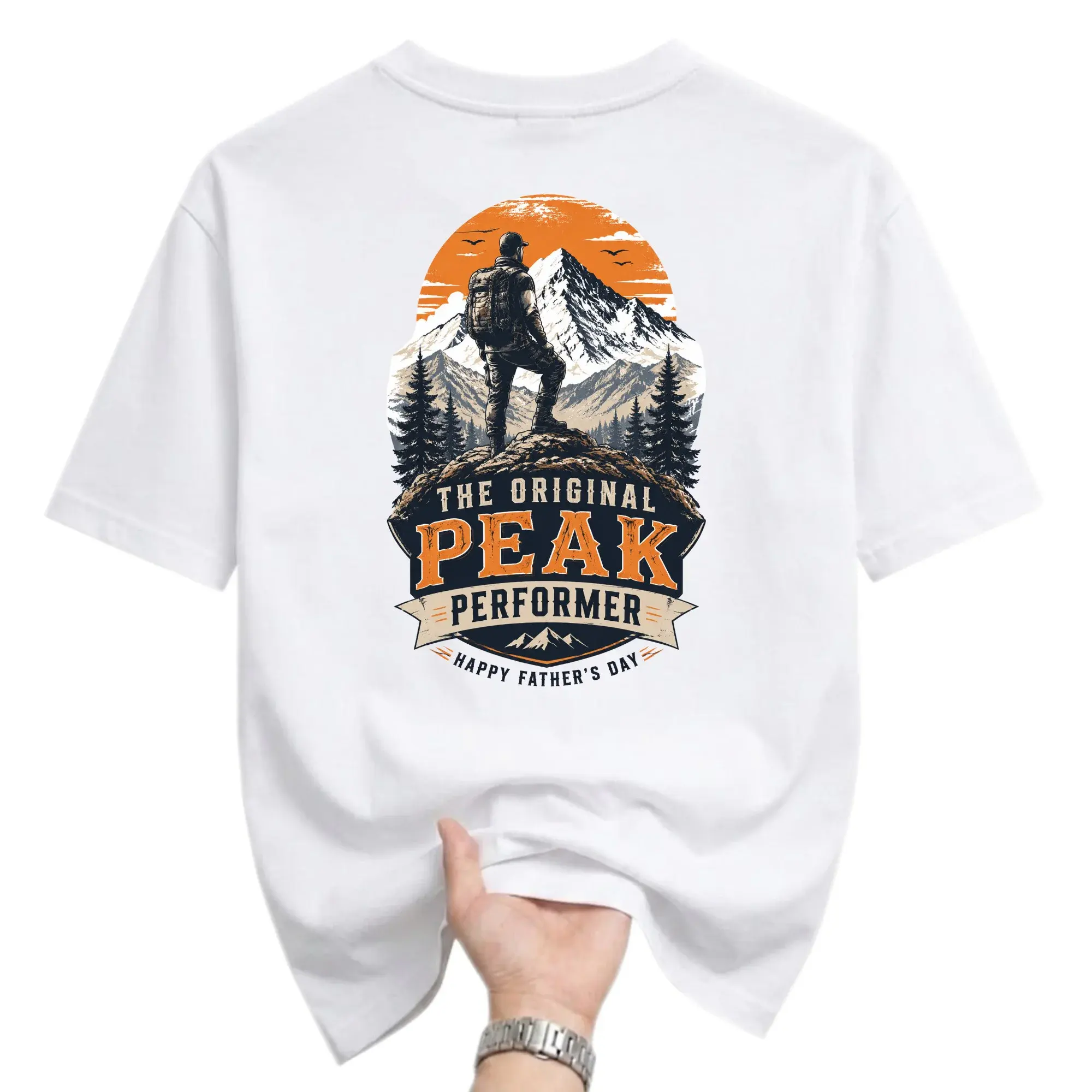 Graphic Tee the Original Peak Illustration Unisex Crew Neck Comfortable Everyday Casual Cotton Shirt