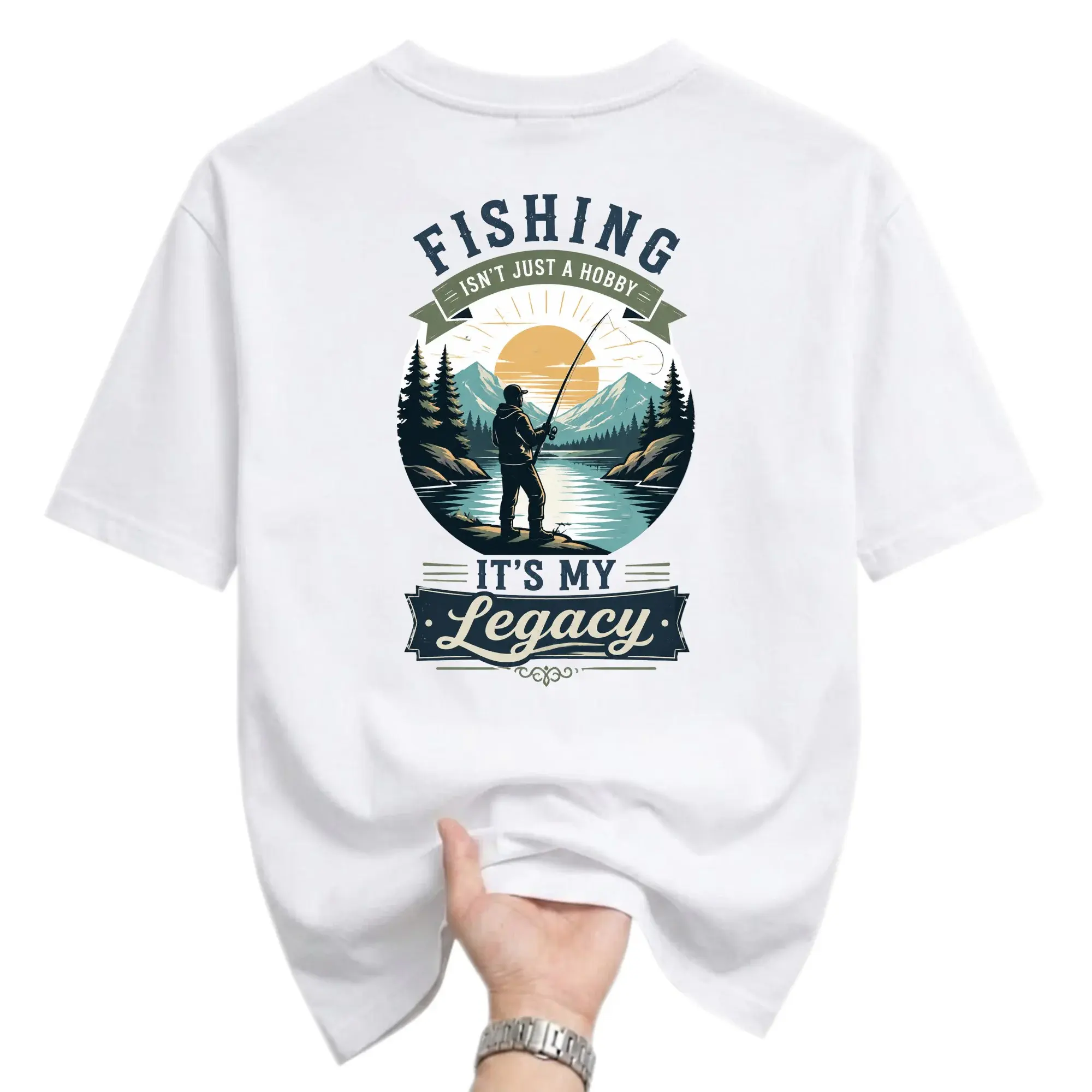 Graphic Tee Fishing Isn't Just a Hobby It's My Print Unisex Crew Neck Casual Everyday Outdoors Apparel Shirt