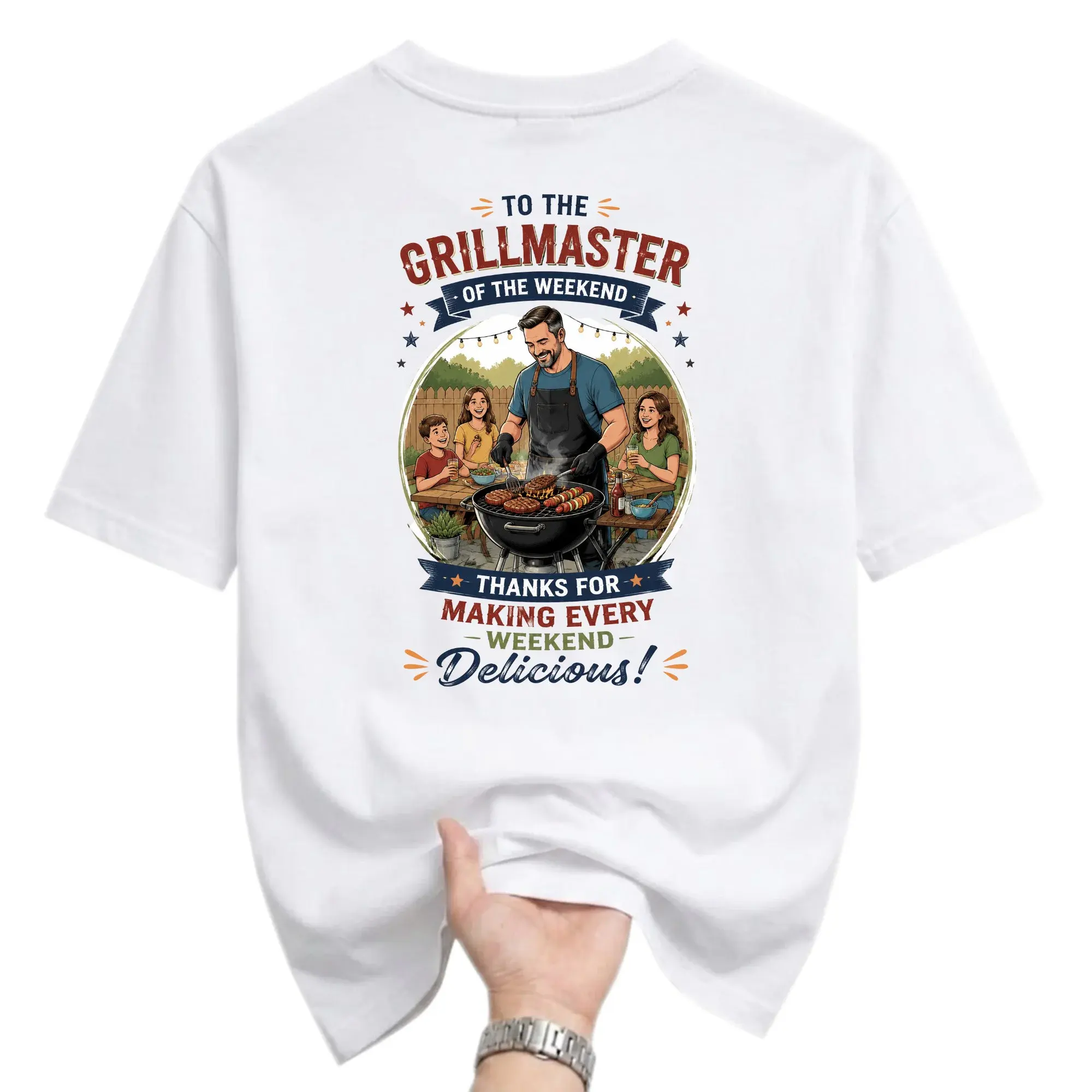 Graphic Tee of the Weekend Unisex Casual Shirt Comfortable Cotton Blend Apparel for Barbecue Enthusiasts