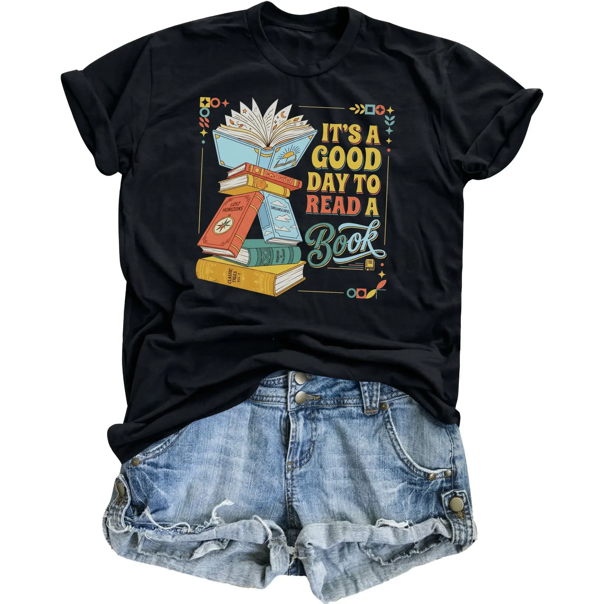 Graphic Tee It Is a to Read a Book Literature Lover Shirt Unisex Casual Cotton Crew Neck Reading Apparel