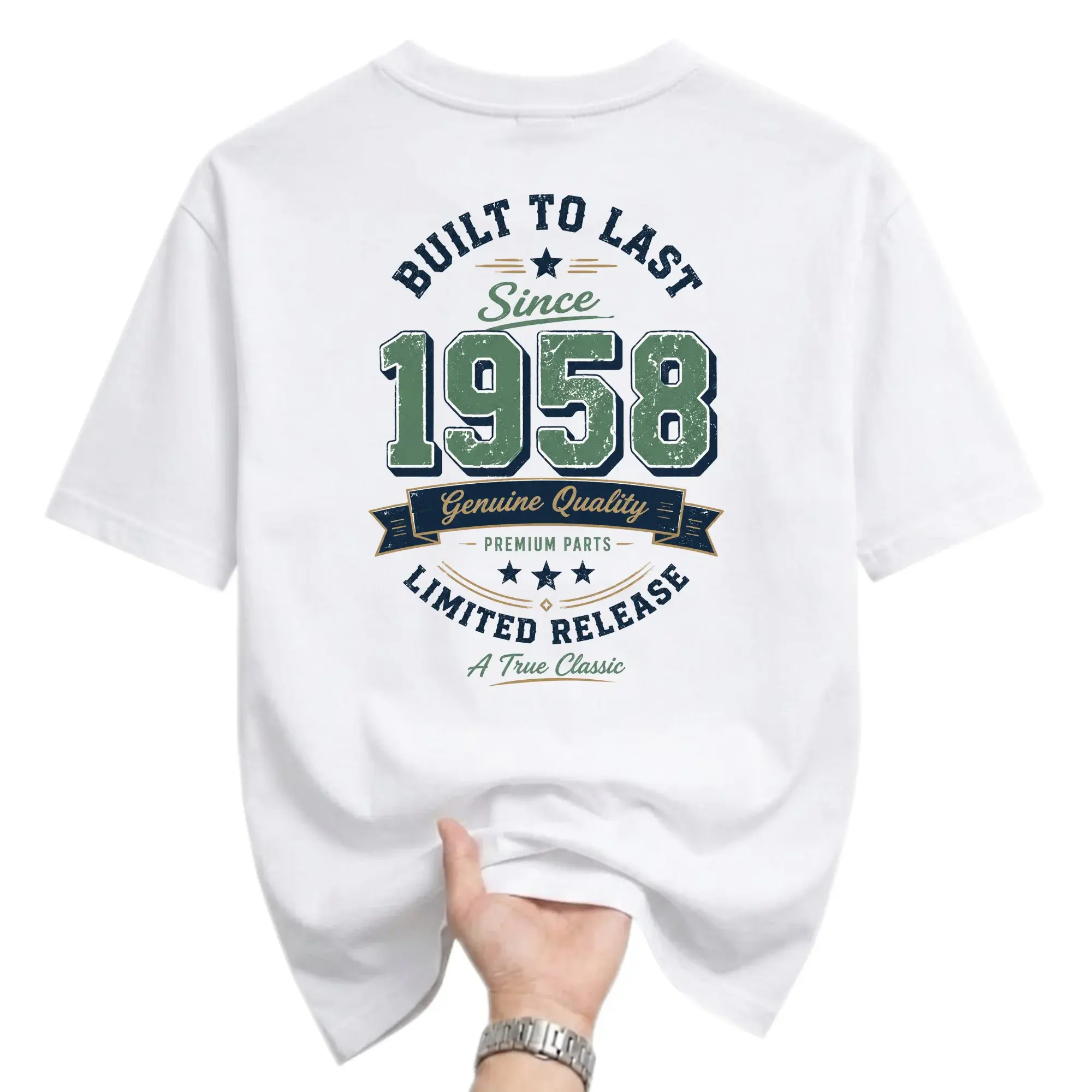 Graphic Tee 1958 Vintage Style Unisex T-Shirt Built to Last Premium Quality Apparel for Casual Everyday Wear