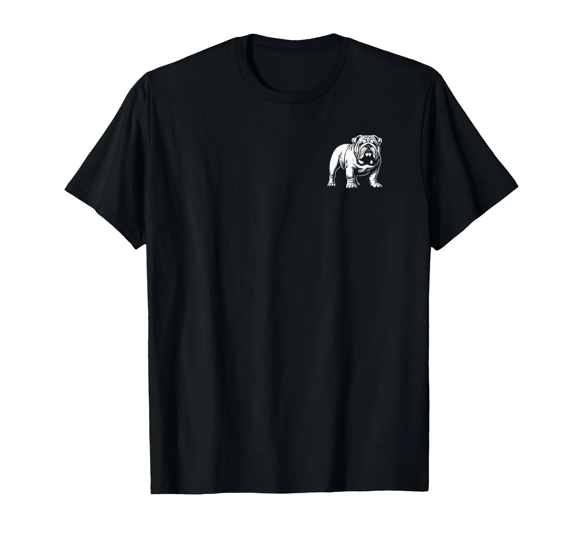 Dog Dad Mom Lover - Monochromatic English Bulldog Premium T-Shirt