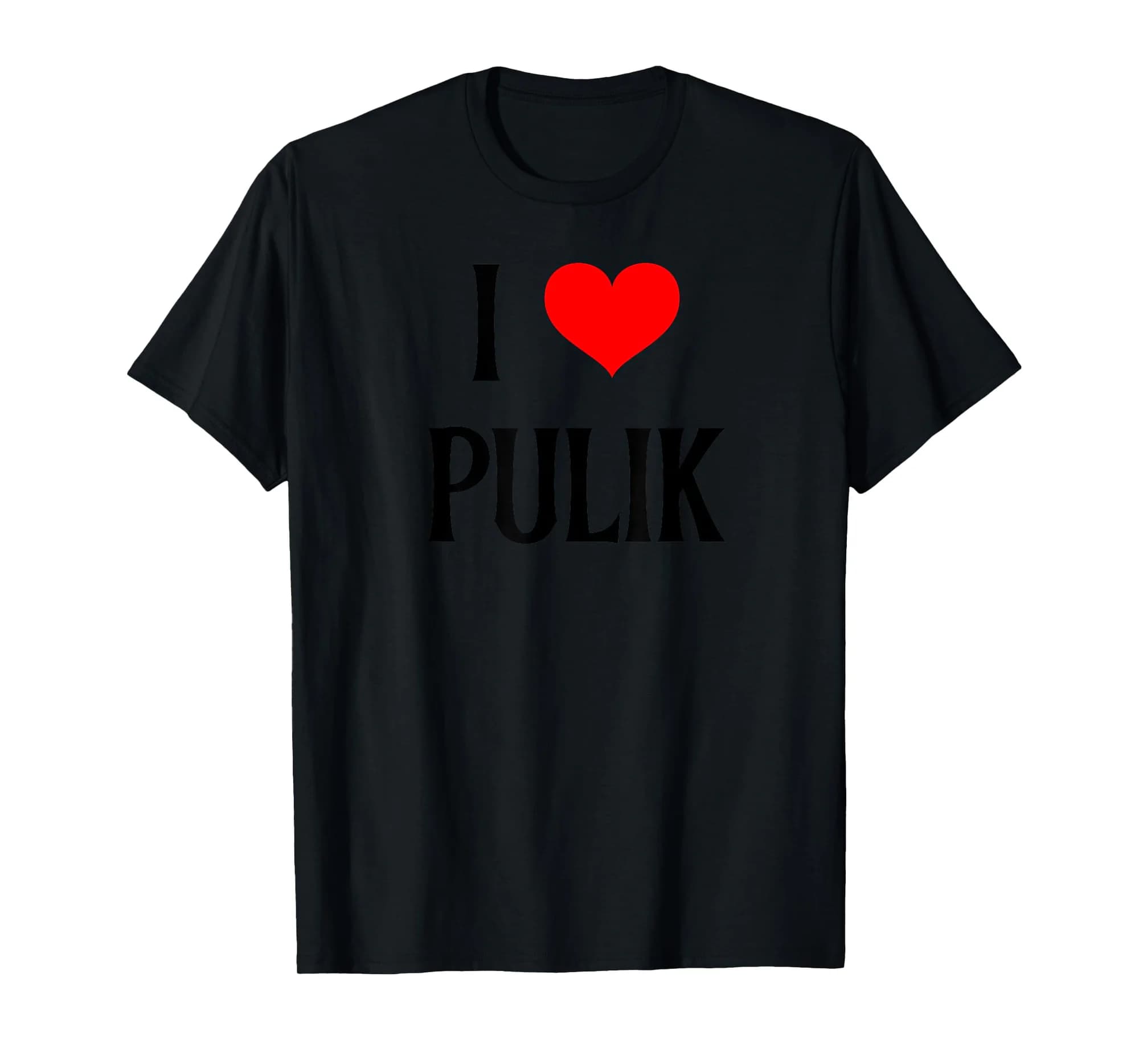 I Love Pulik I Heart Pulik Dog Lover Pet Puppy Dog Canine T-Shirt