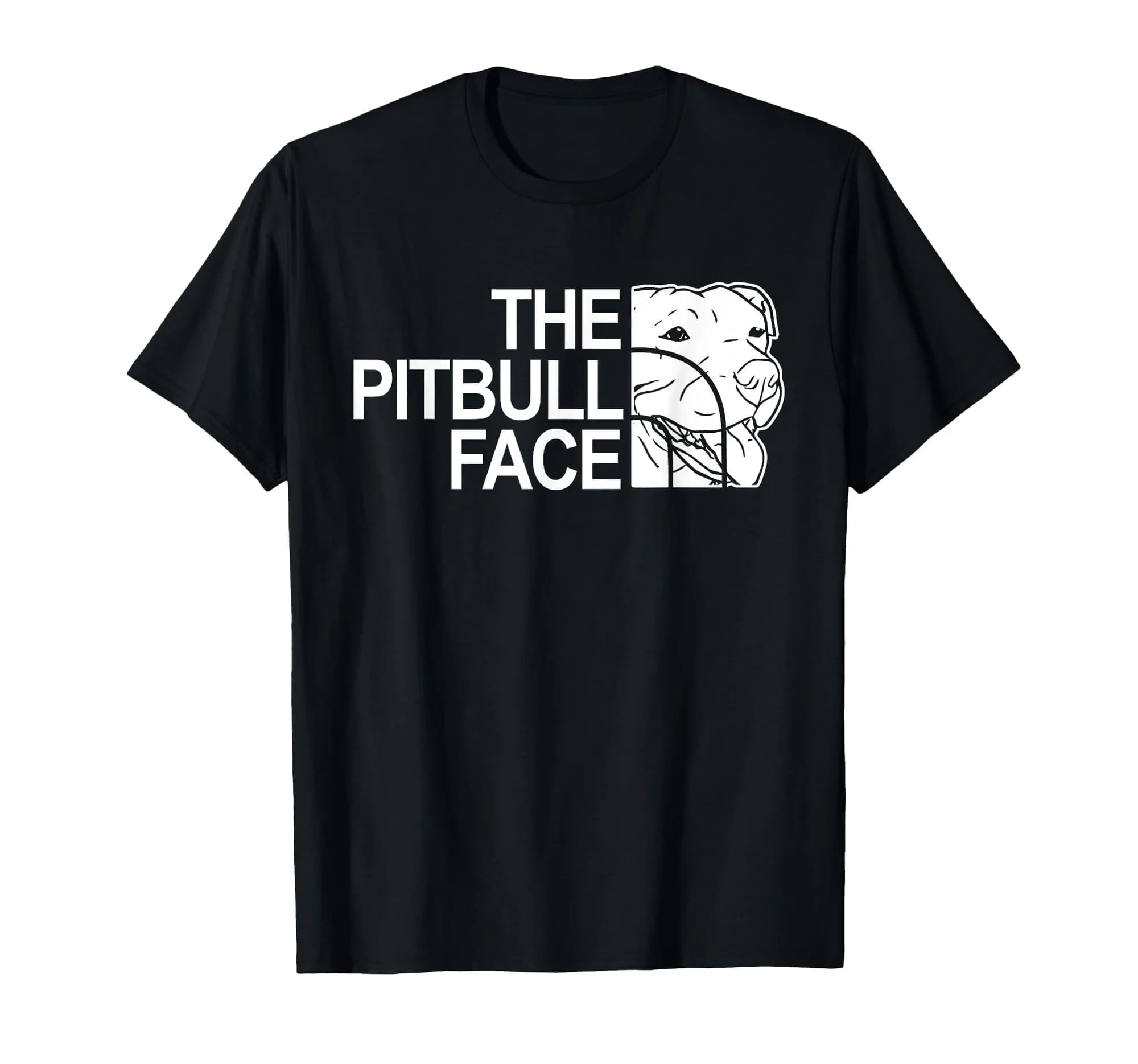 The Pitbull Face Funny Dog Pitbull T-shirts T-Shirt