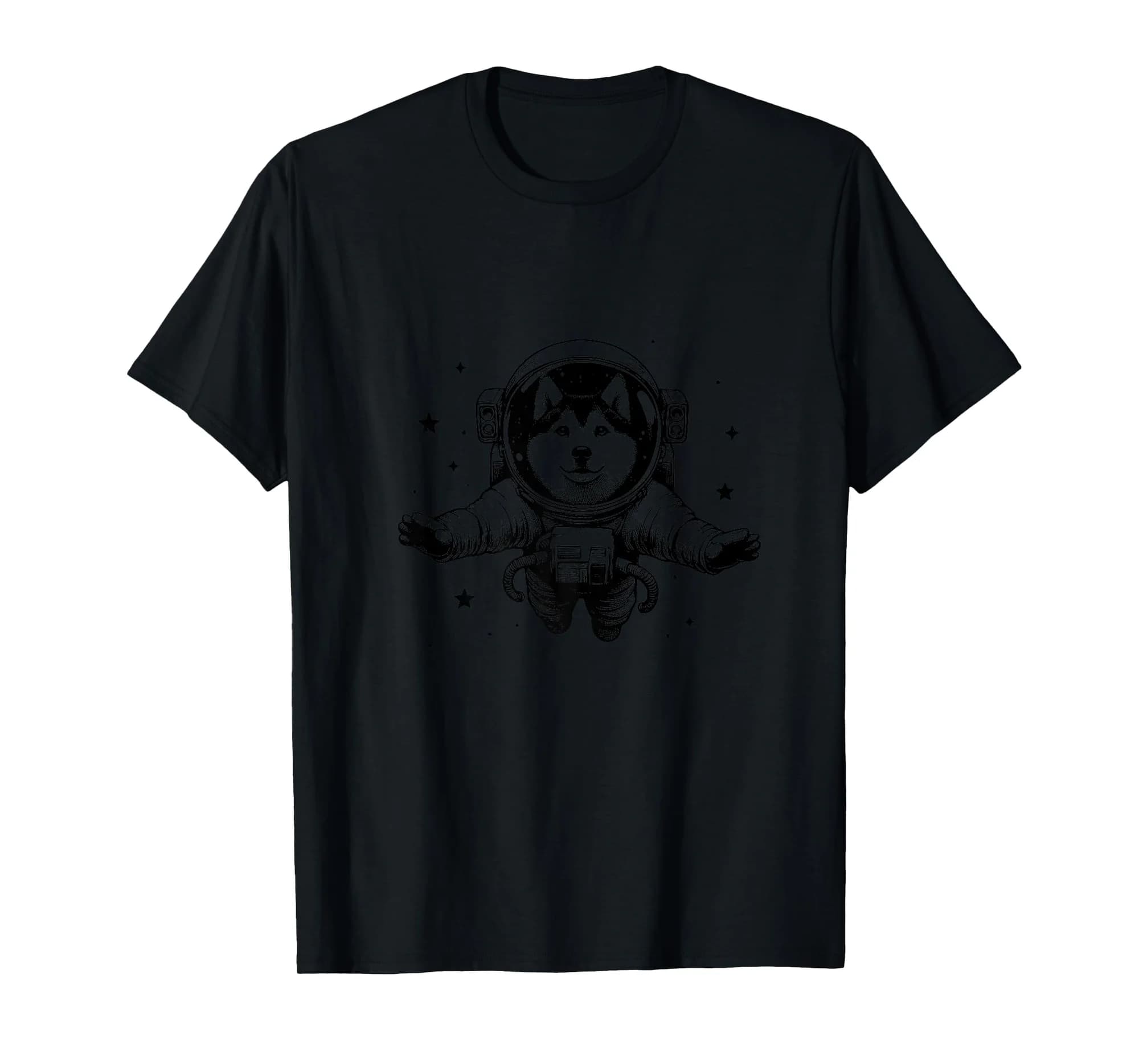 Dog Dad Mom Space - Astronaut Huskita Premium T-Shirt