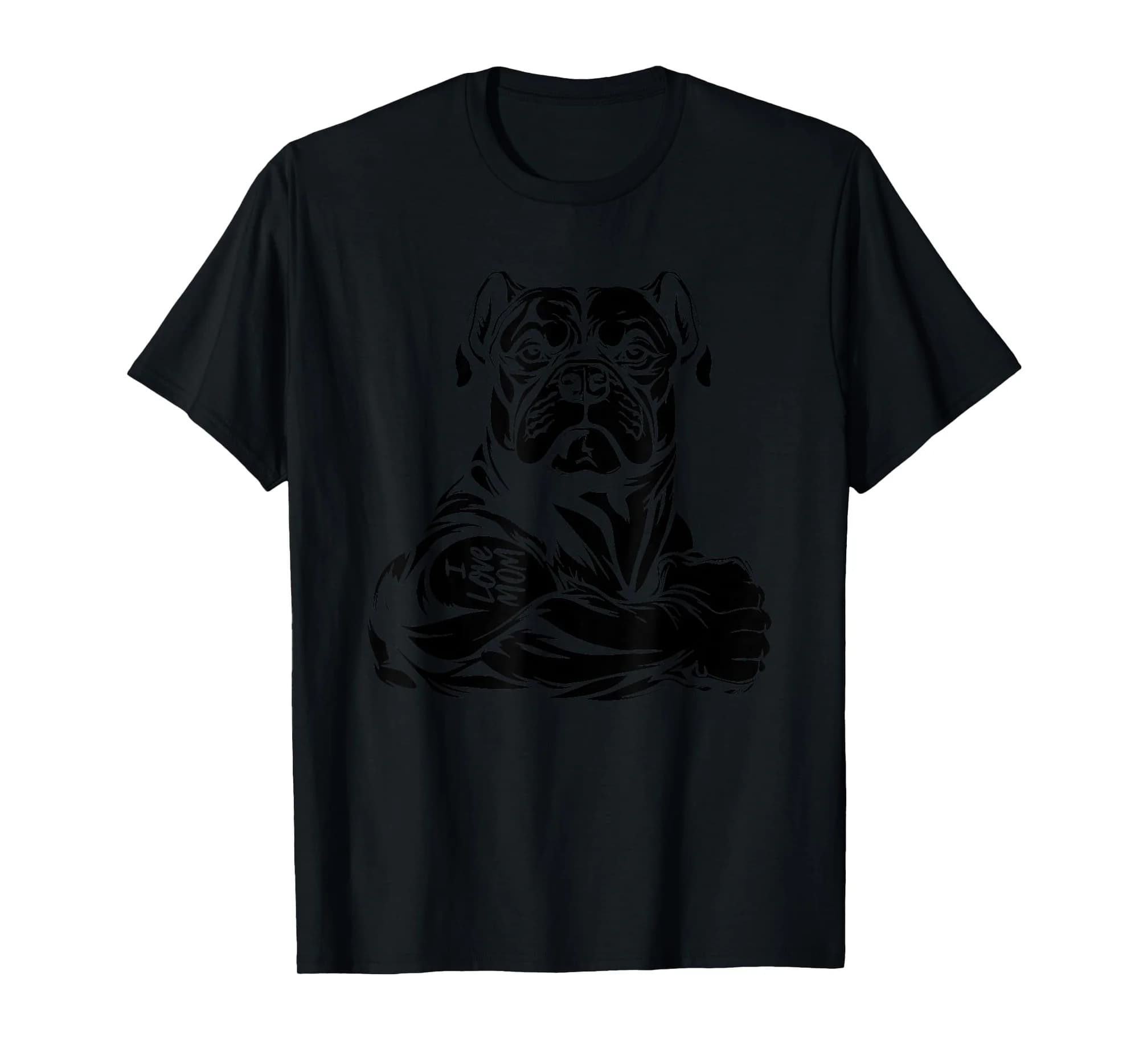American Bully Bulldog - Pet Dog Breed I Love Dad T-Shirt