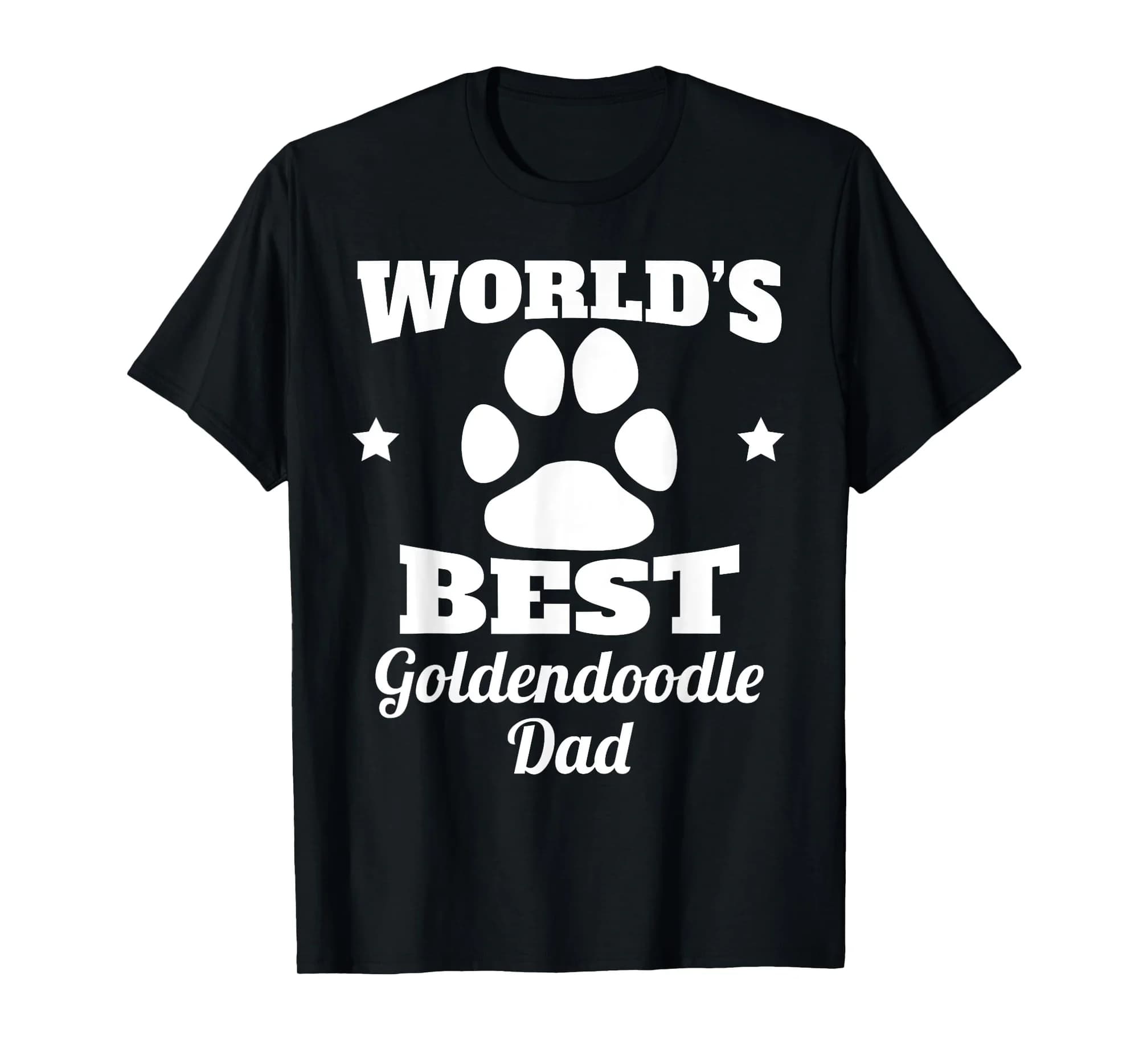Mens World's Best Goldendoodle Dad Dog Owner T-Shirt