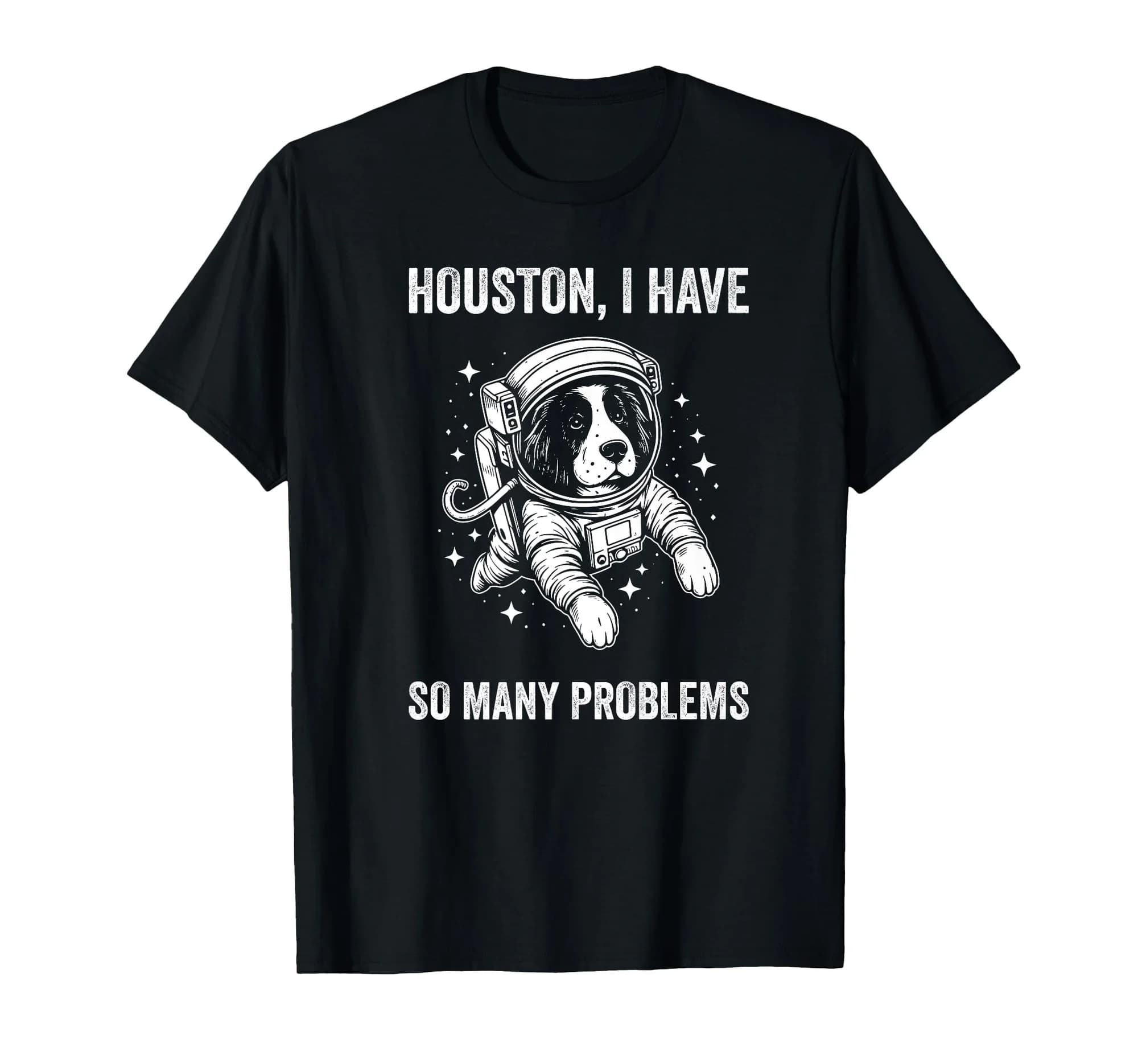 Dog Dad Mom Space - Houston Problem Brittany Premium T-Shirt