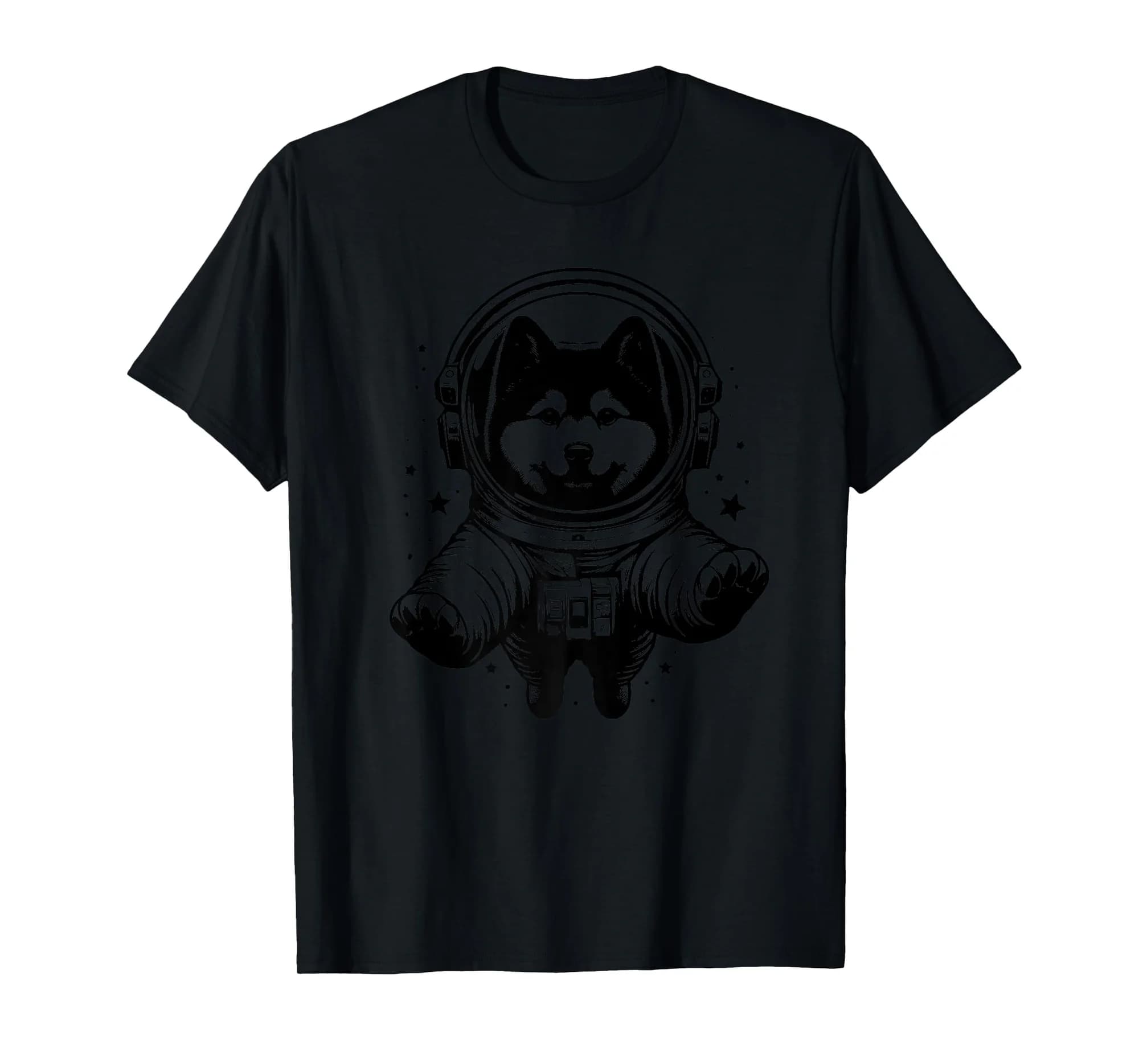 Dog Dad Mom Space - Astronaut Finnish Spitz Premium T-Shirt