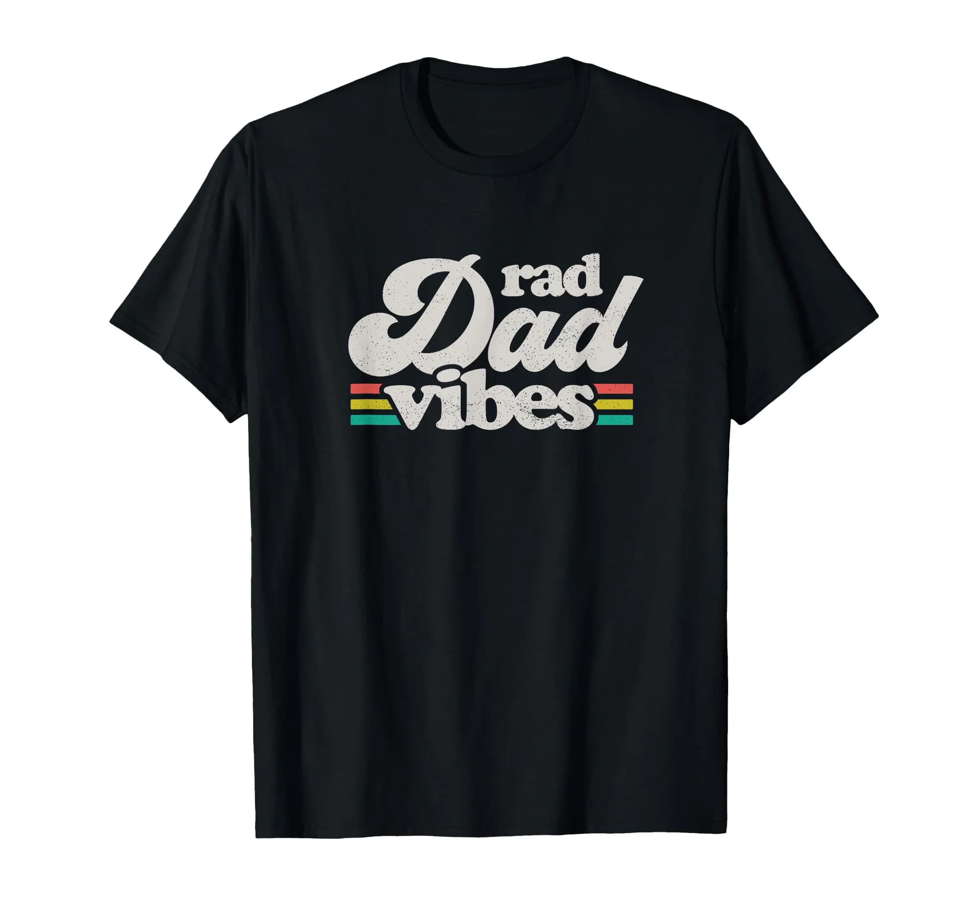Rad Dad Vibes Retro Fathers Day T-Shirt