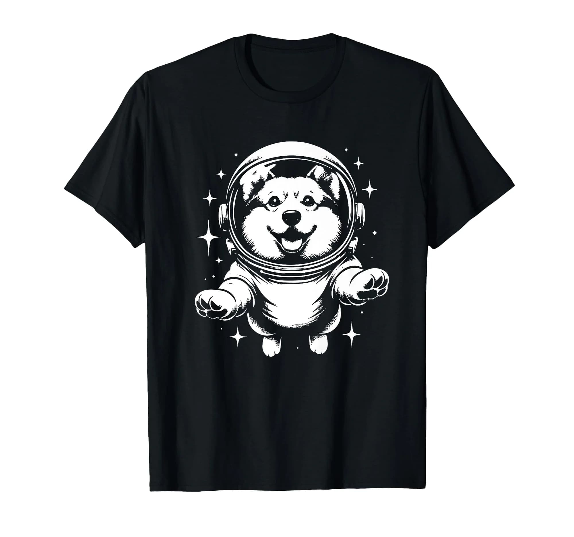 Dog Dad Mom Space - Astronaut Pembroke Welsh Corgi Premium T-Shirt