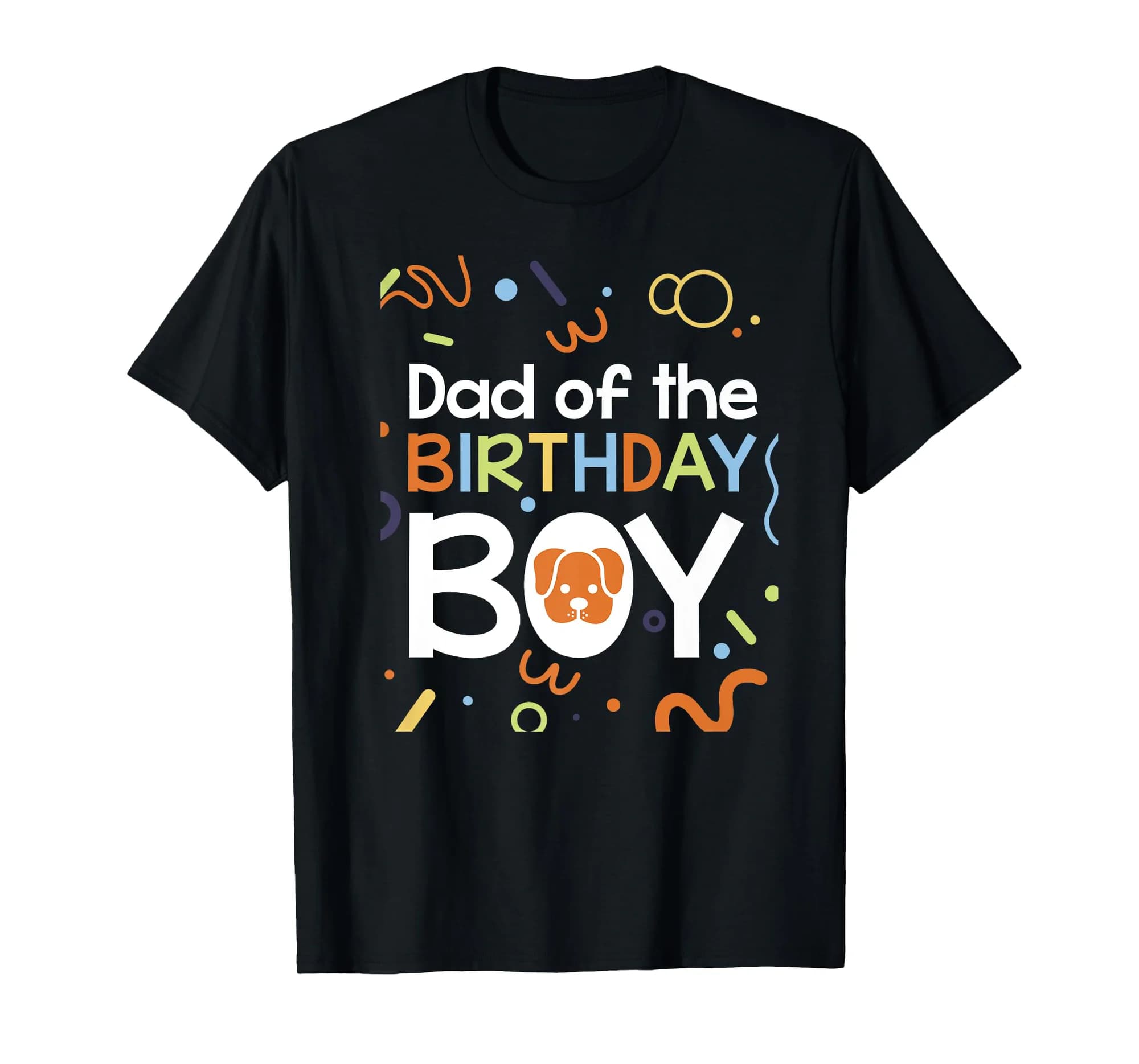 Dad of the Birthday Boy Dogs Theme Family Matching Outfit Premium T-Shirt