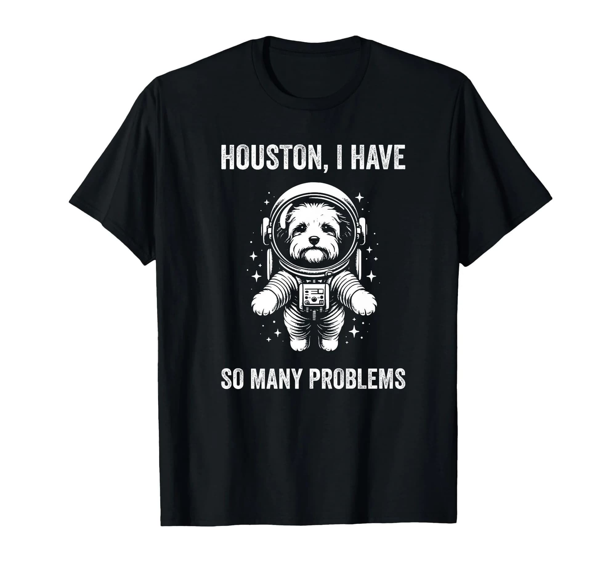 Dog Dad Mom Space - Houston Problem Havanese Premium T-Shirt