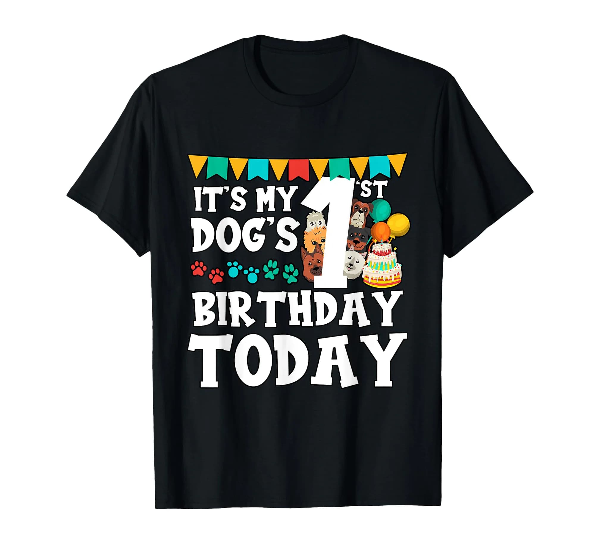 Funny It's My Dog's 1'st Birthday Today Dog Whisperers T-Shirt