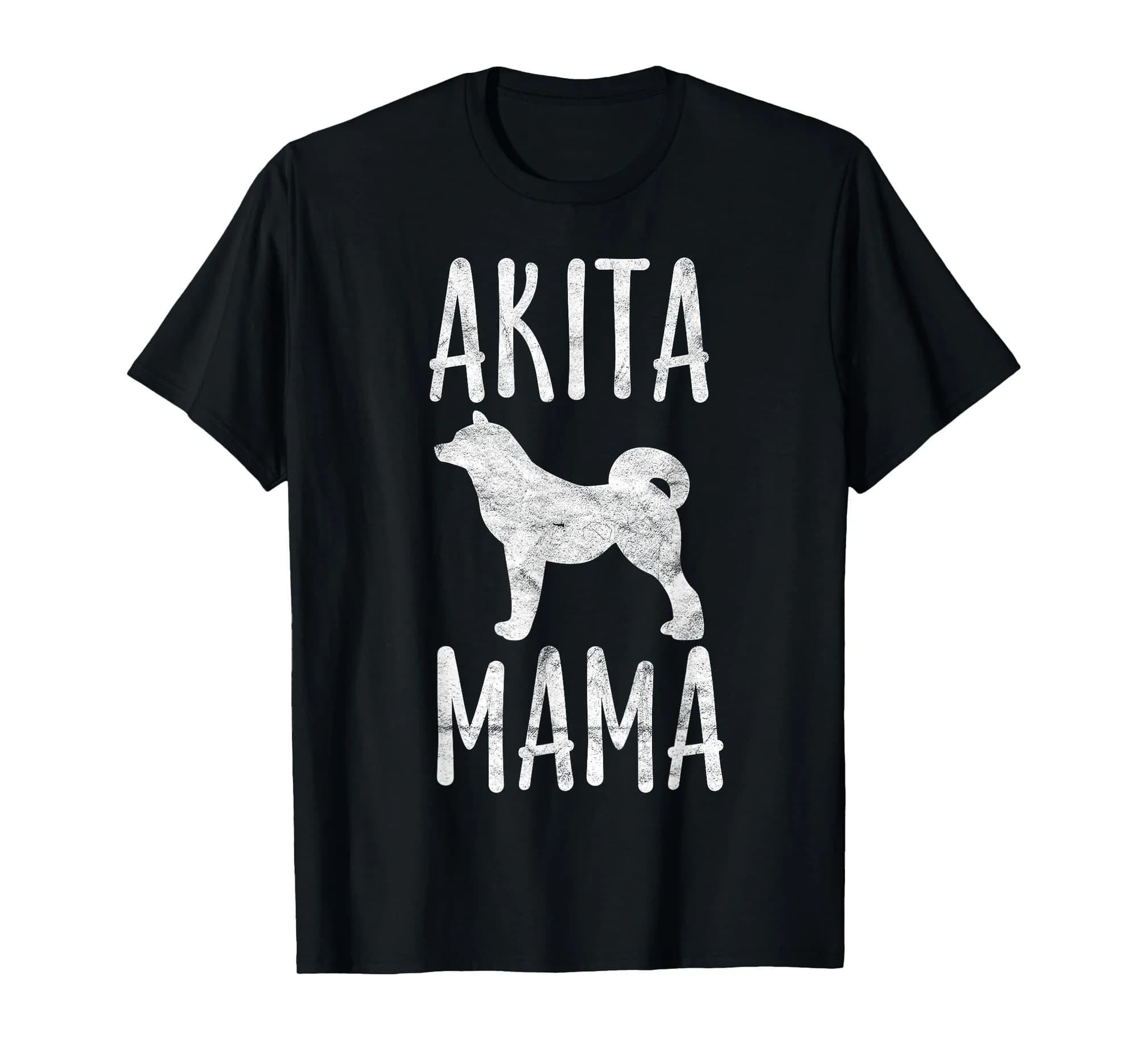 Vintage Akita Mama Gift Akita Mom Pet Dog Owner Mother T-Shirt