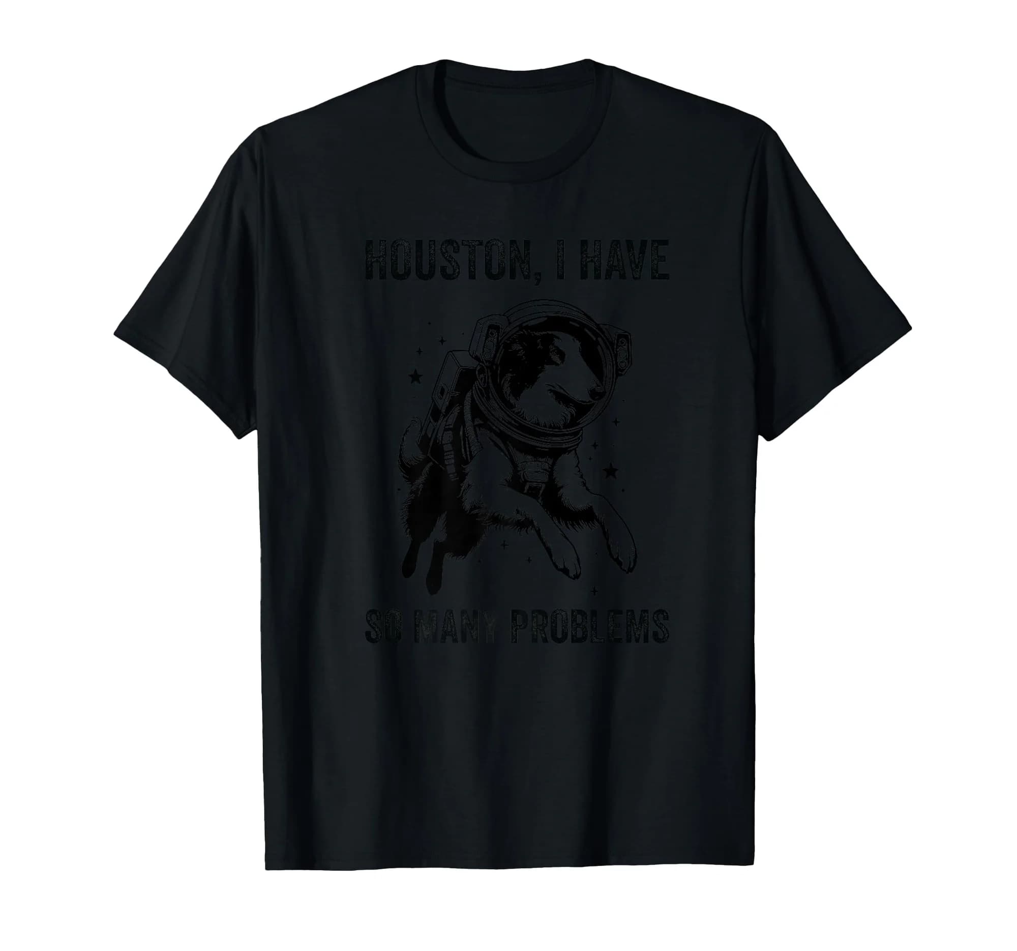 Dog Dad Mom Space - Houston Problem Borzoi Premium T-Shirt