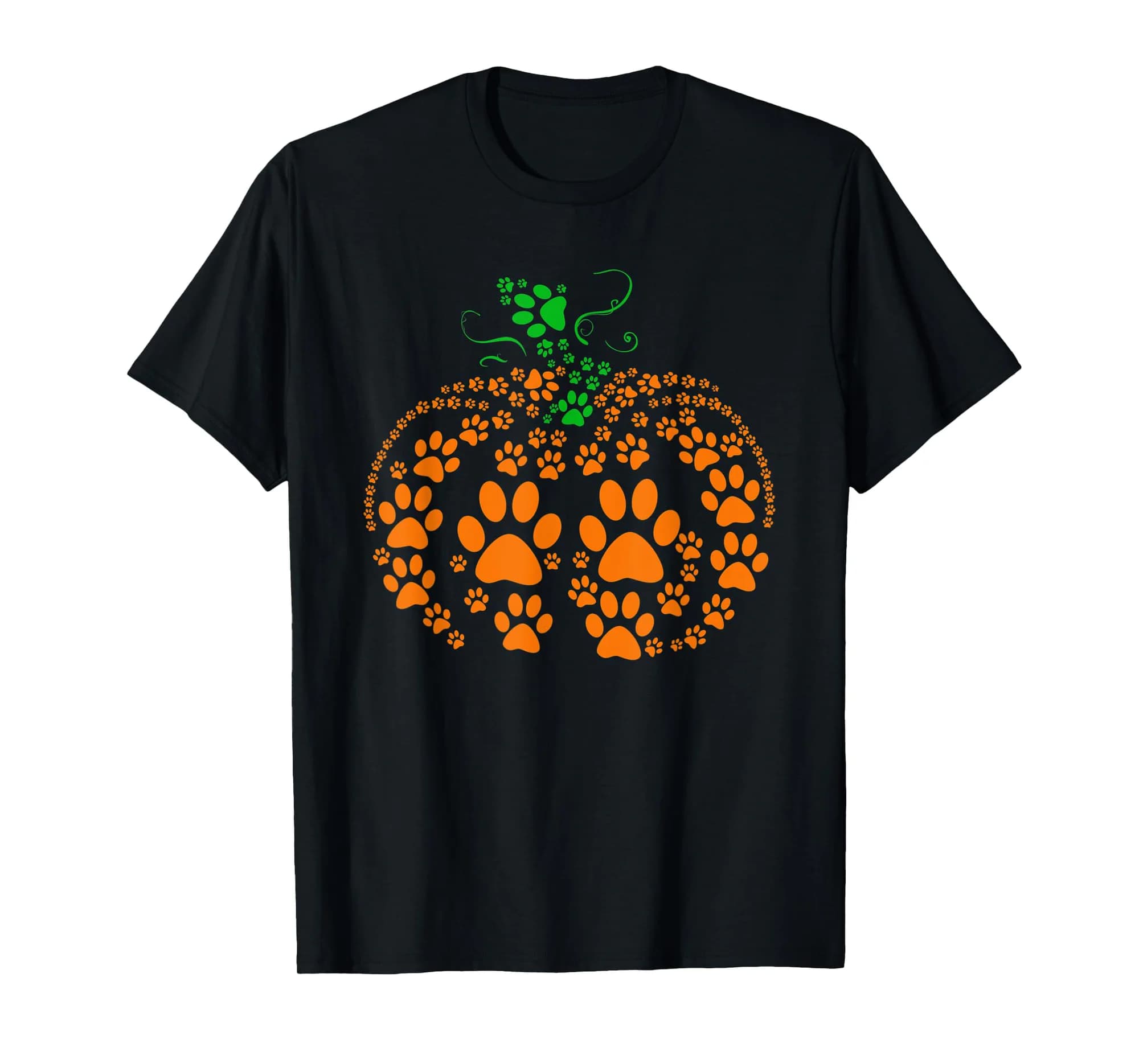 Cute Dog Paw Pumpkin Dog Lover Gifts Halloween Costume T-Shirt