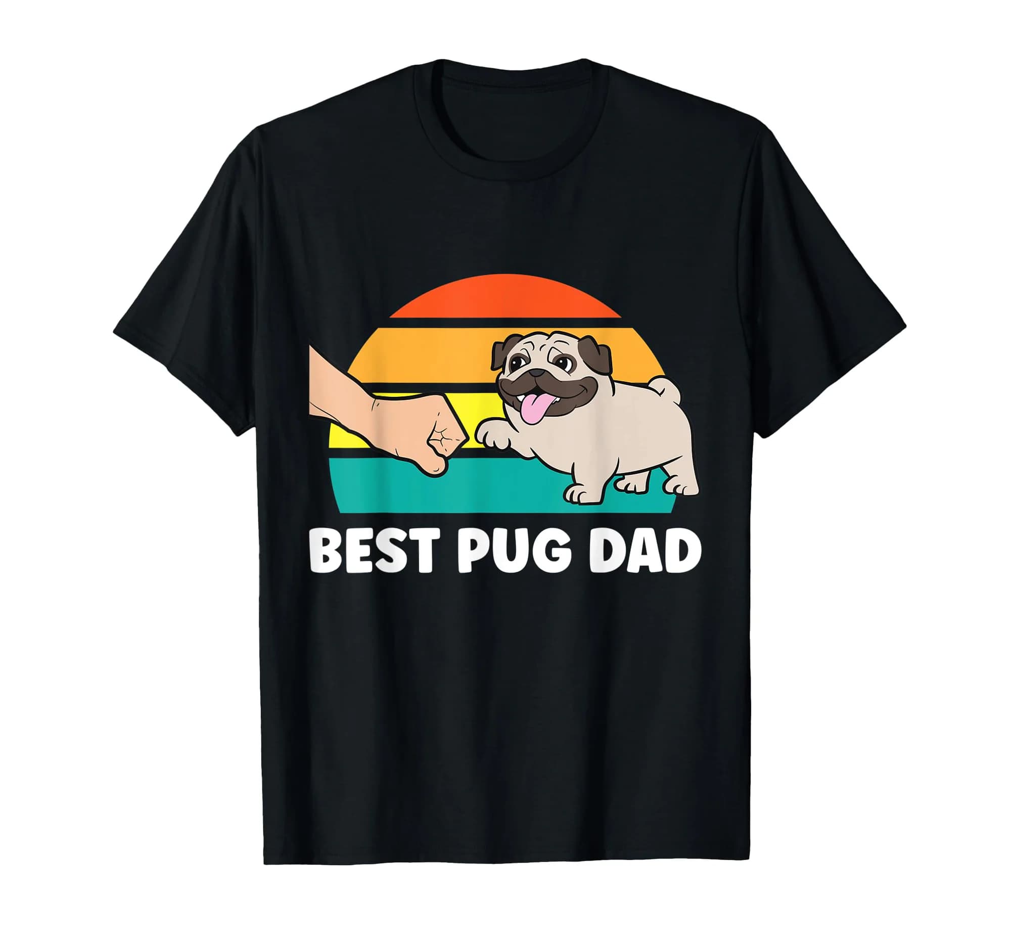 Pug Dog Owner Dad Best Pug Dad T-Shirt