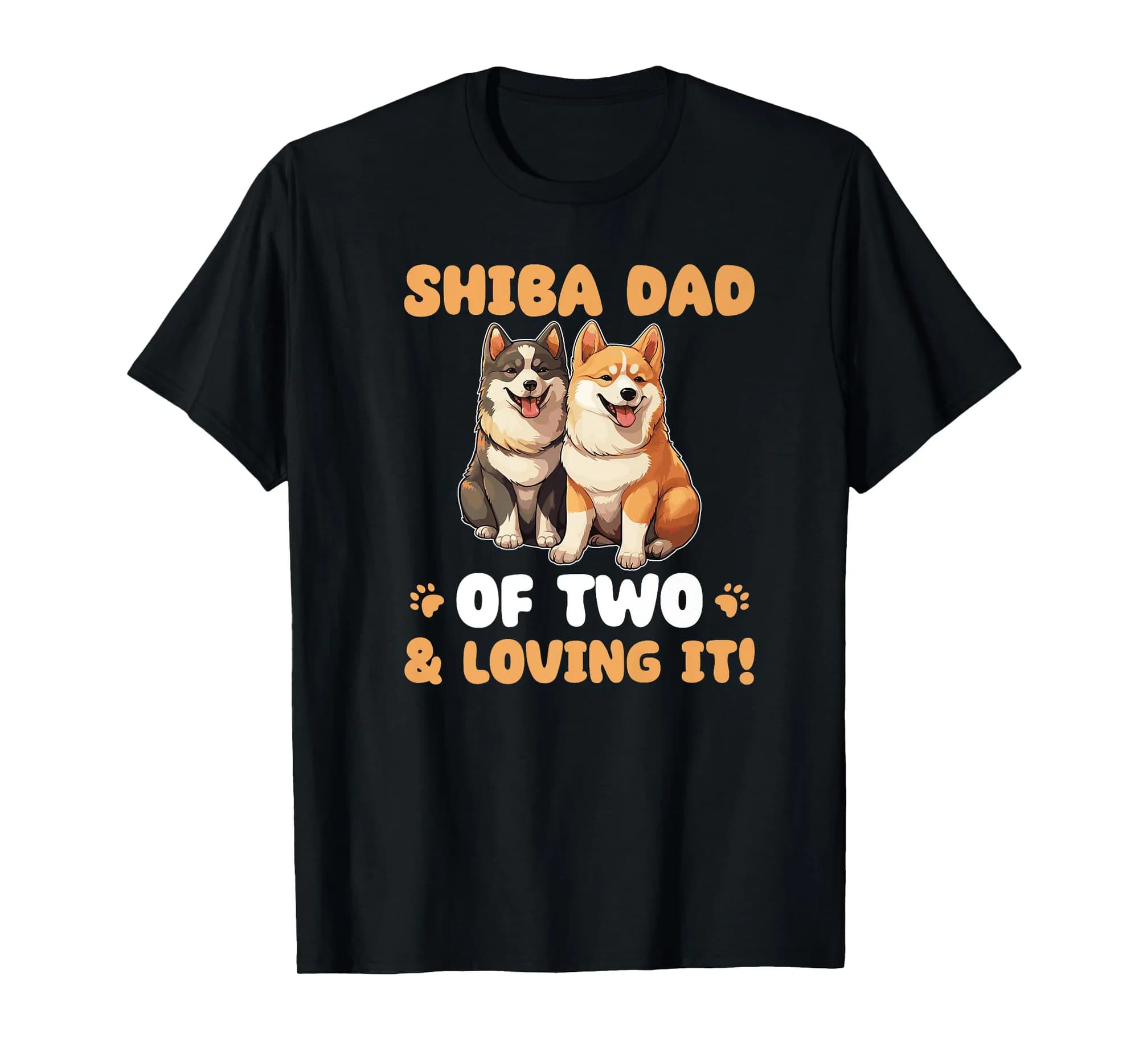 Dogs Shiba Inu Shiba Dad Of Two Premium T-Shirt