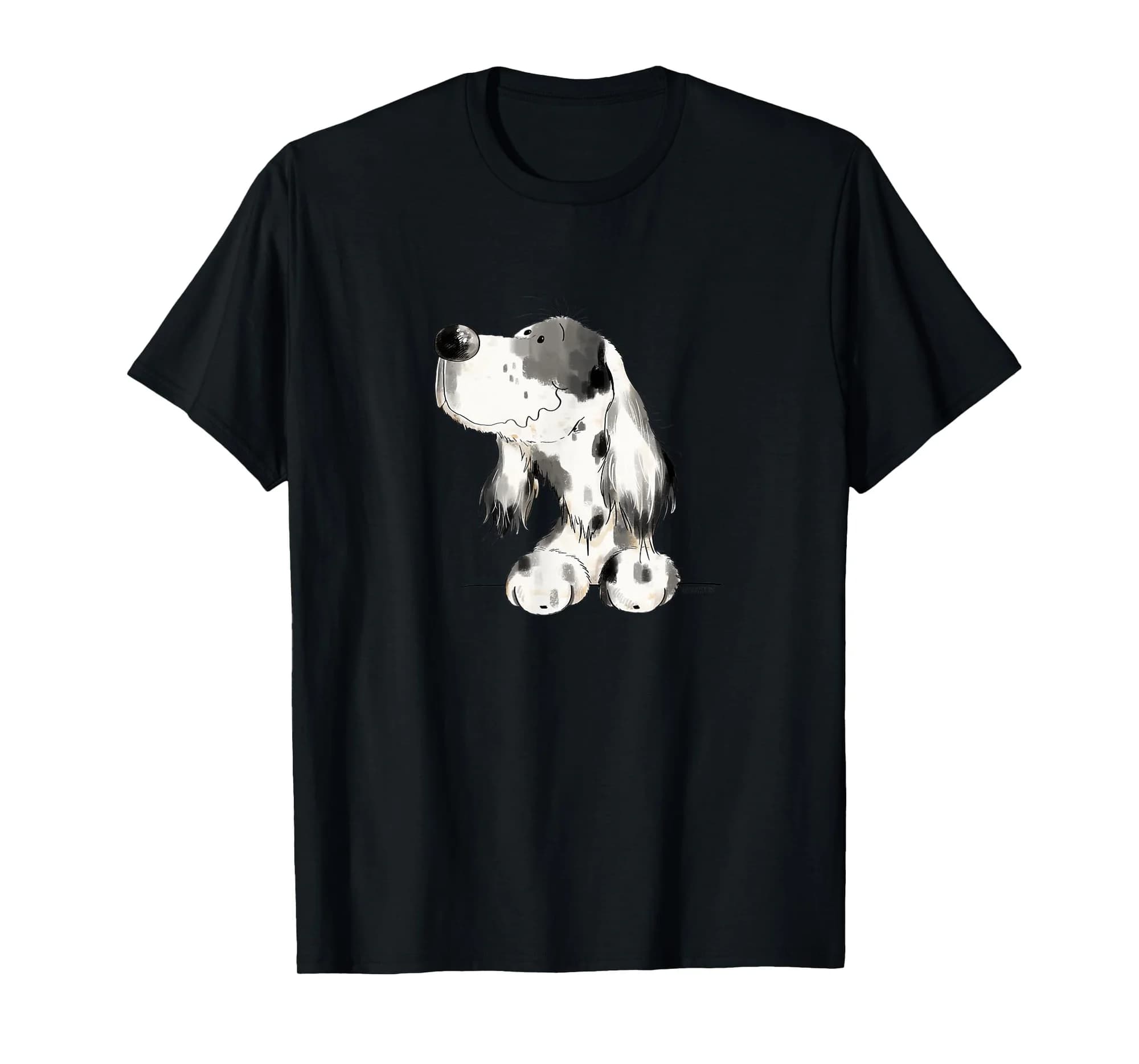 Funny English Setter Dog I Gifts For Dog Lover Dog Art Gift T-Shirt