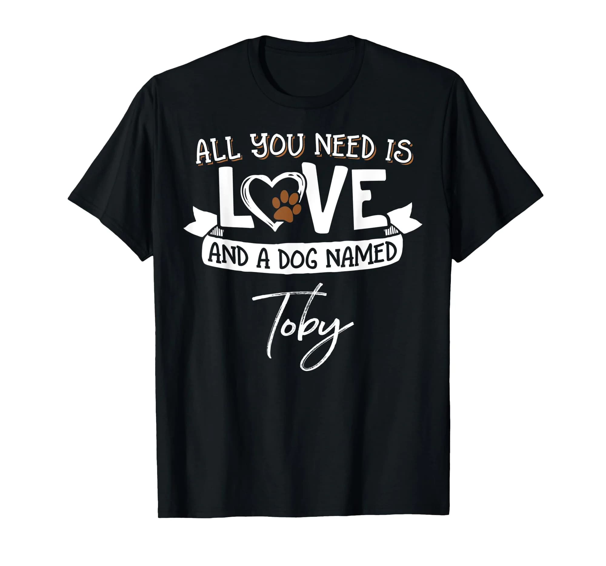 Cute Dog Named Toby Shirt for Women and Men T-Shirt