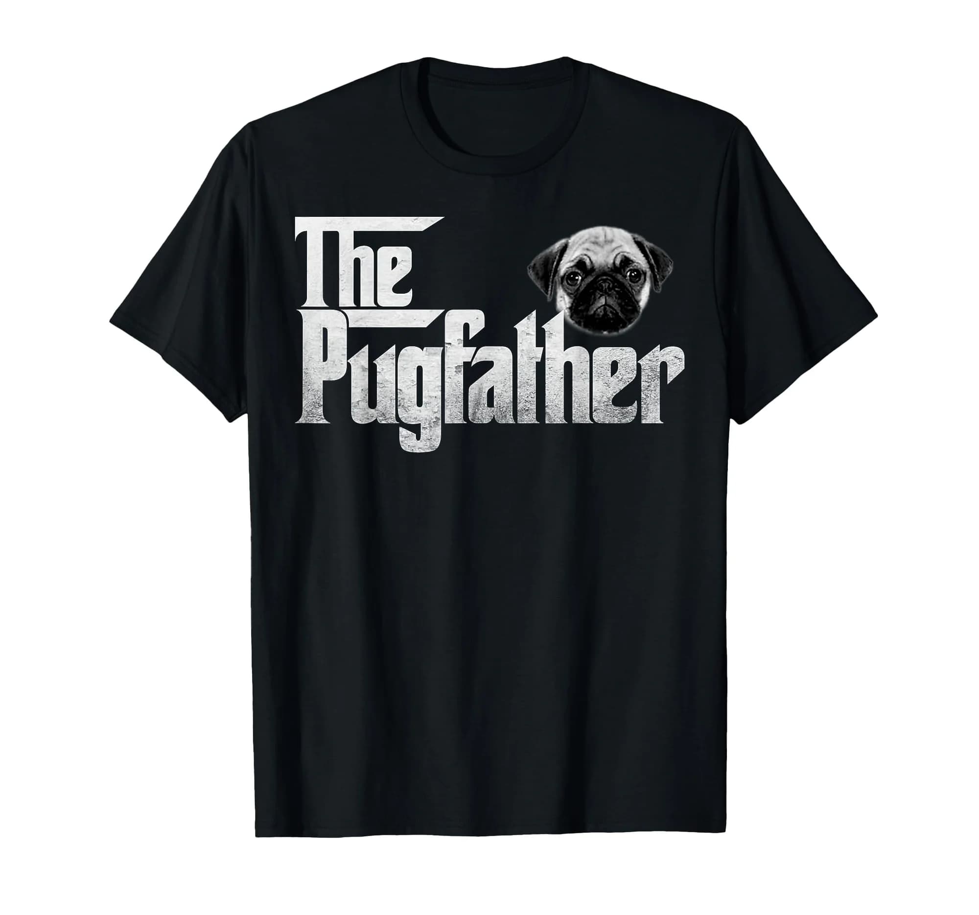 The Pugfather distressed style humour T-Shirt