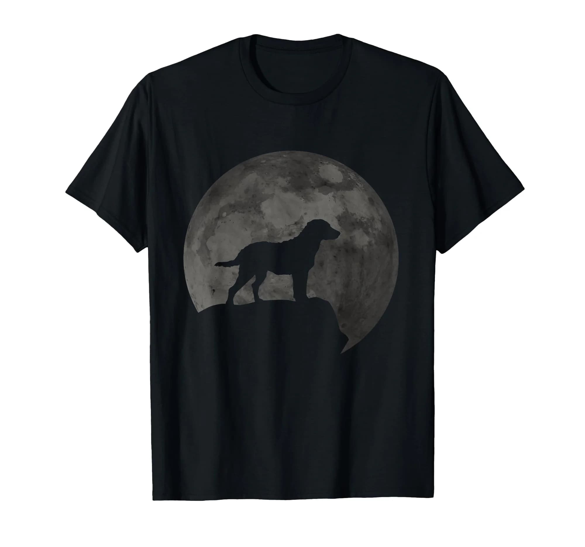 Moon And Dog Silhouette - Chesapeake Bay Retriever T-Shirt