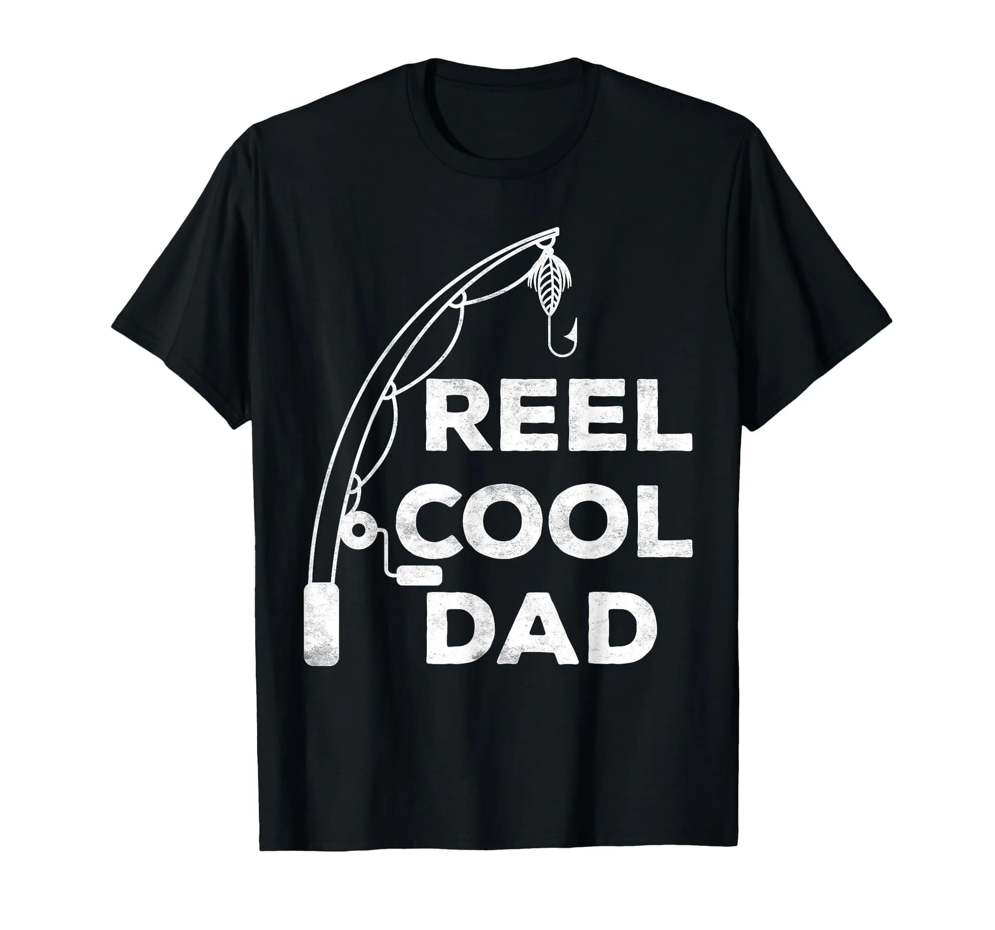 Reel Cool Dad T-Shirt Fisherman Fathers Day Shirt T-Shirt