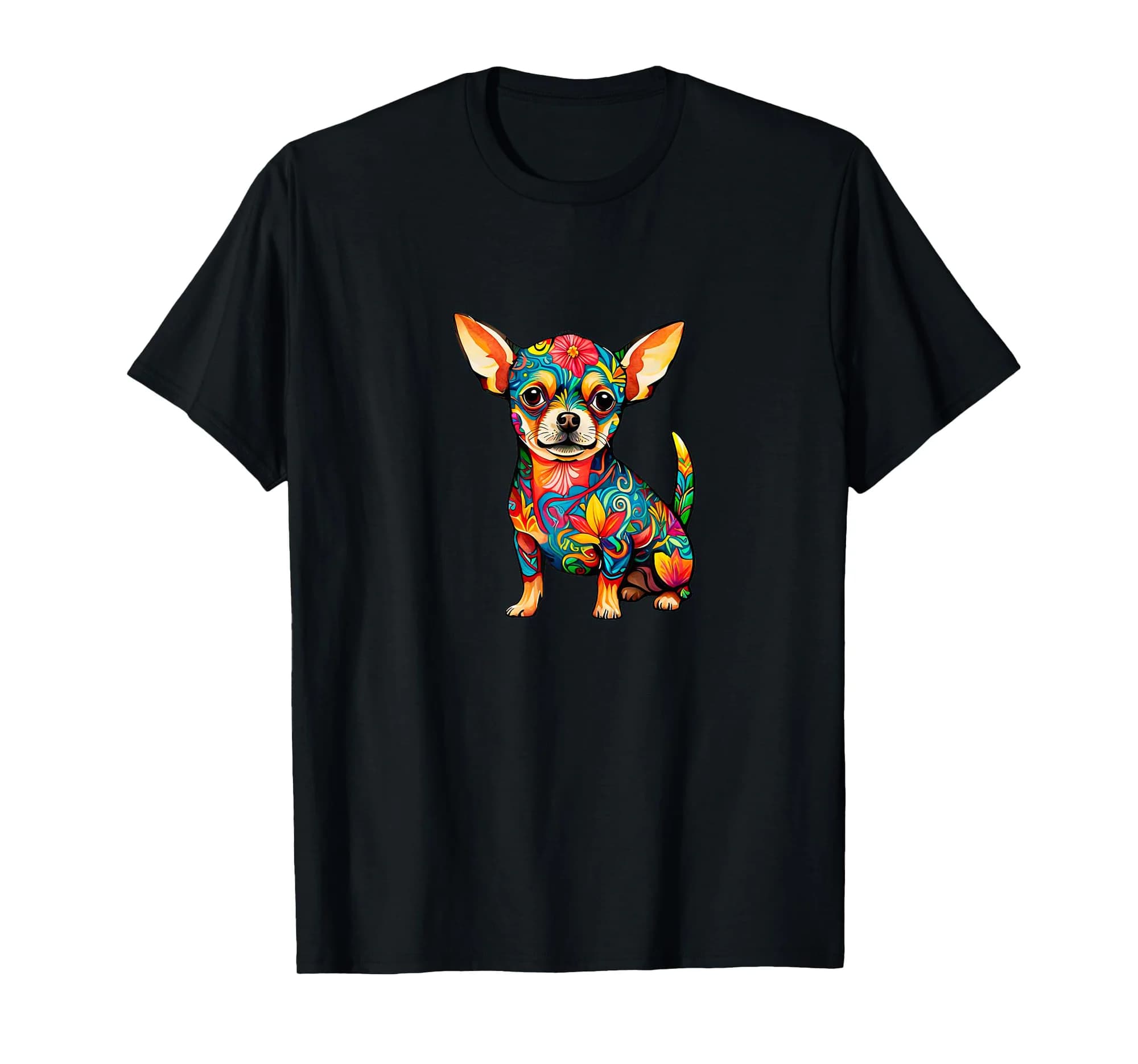 Creative Art Chihuahua Mexican Dog Dad Mom Best Friend BFF Premium T-Shirt