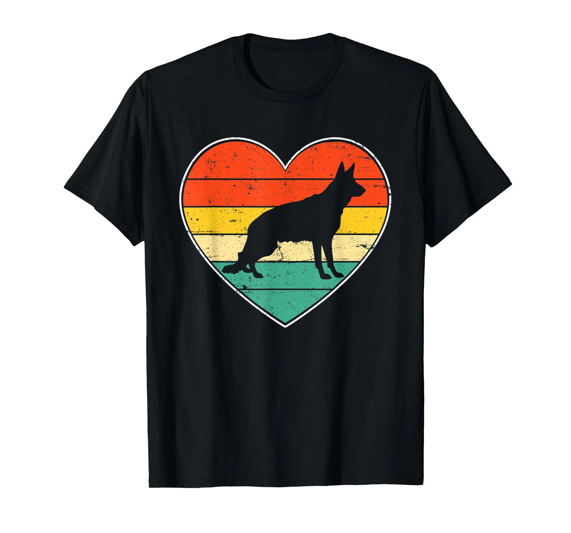 Cute German Shepherd Dog Lover Valentine's Day Dog Mom Dad T-Shirt