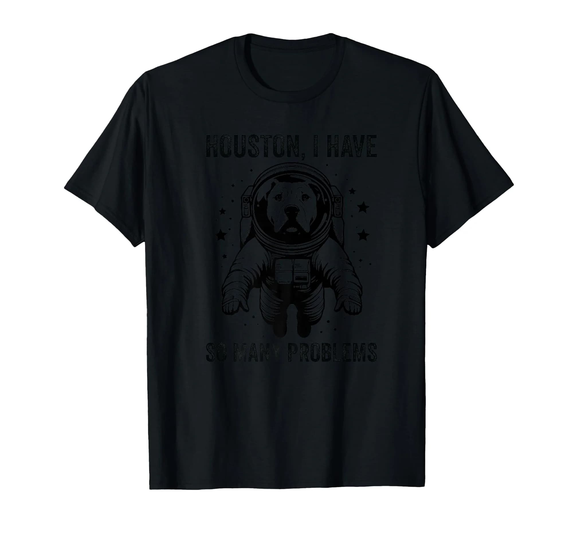 Dog Dad Mom Space - Houston Problem Dogos Argentino Premium T-Shirt