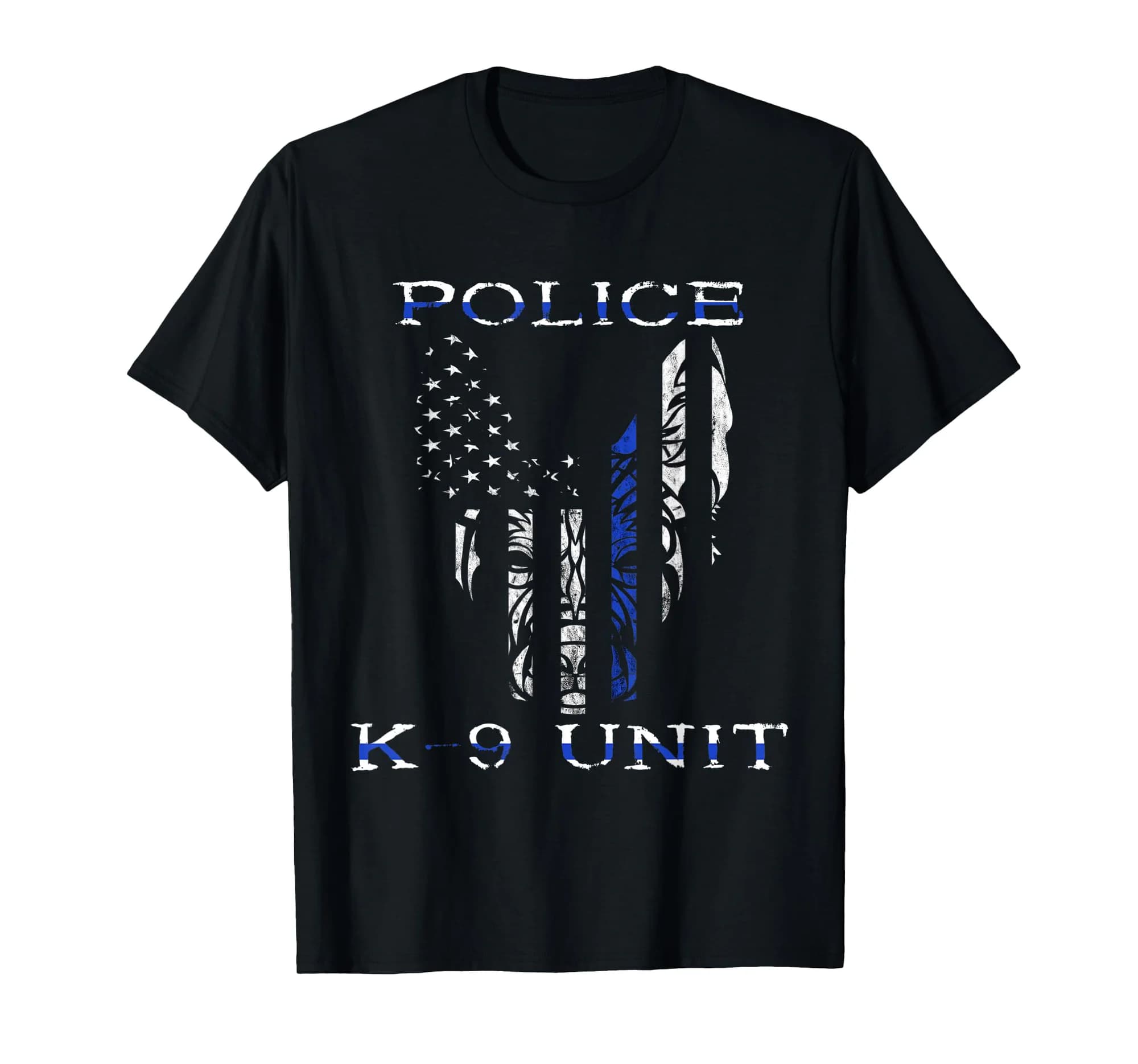Police Officer K9 Unit Dog Back The Blue Police Trained T-Shirt