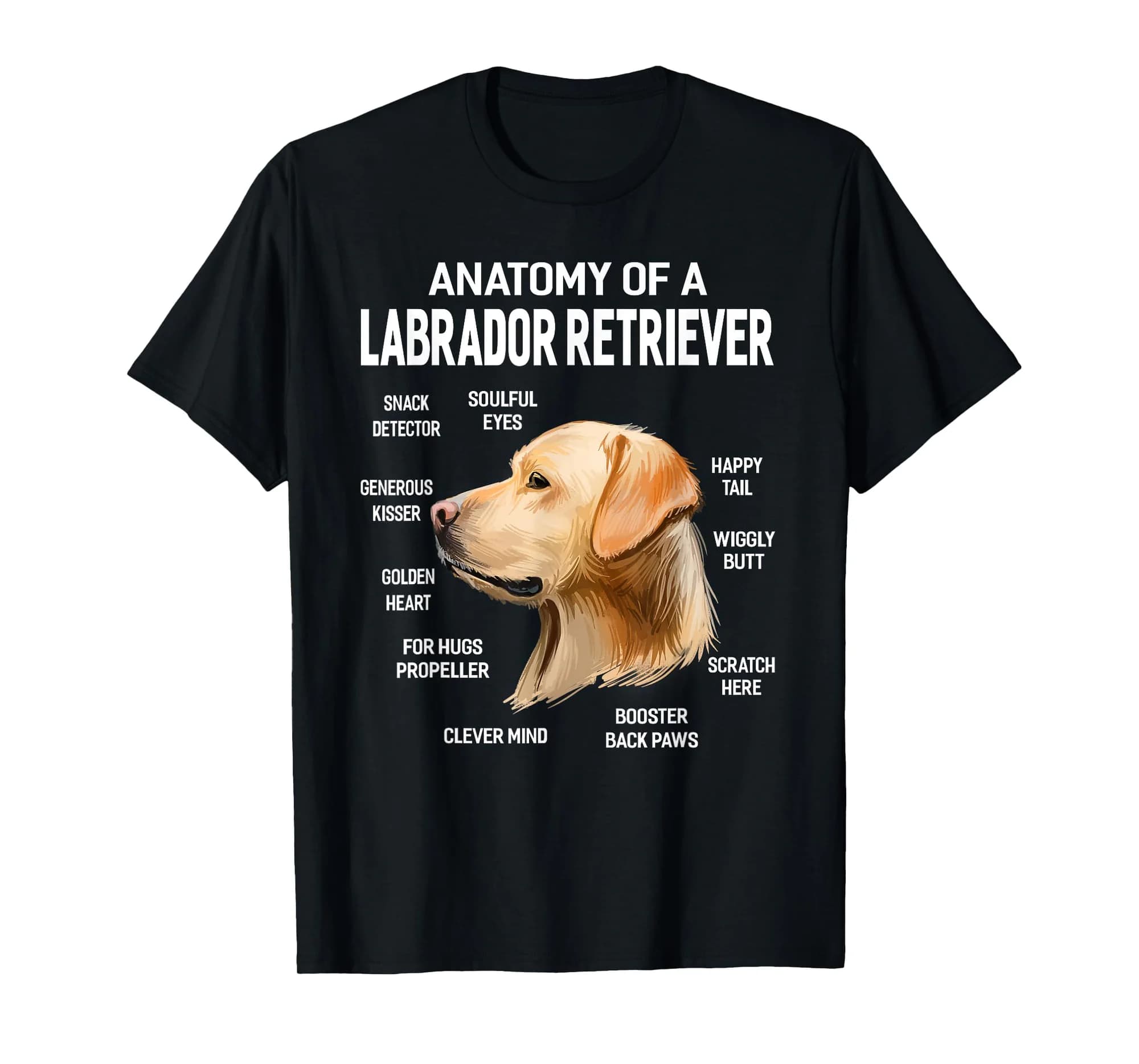 Labrador Retriever Dog Anatomy Owner Gift Idea T-Shirt