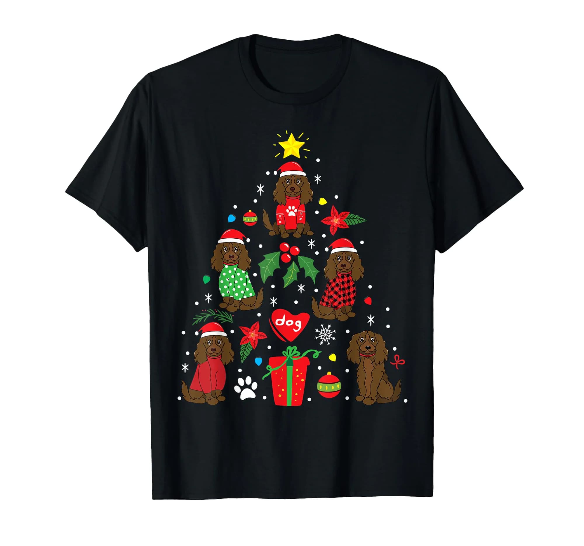 Boykin Spaniel Christmas Funny Dog Gift T-Shirt
