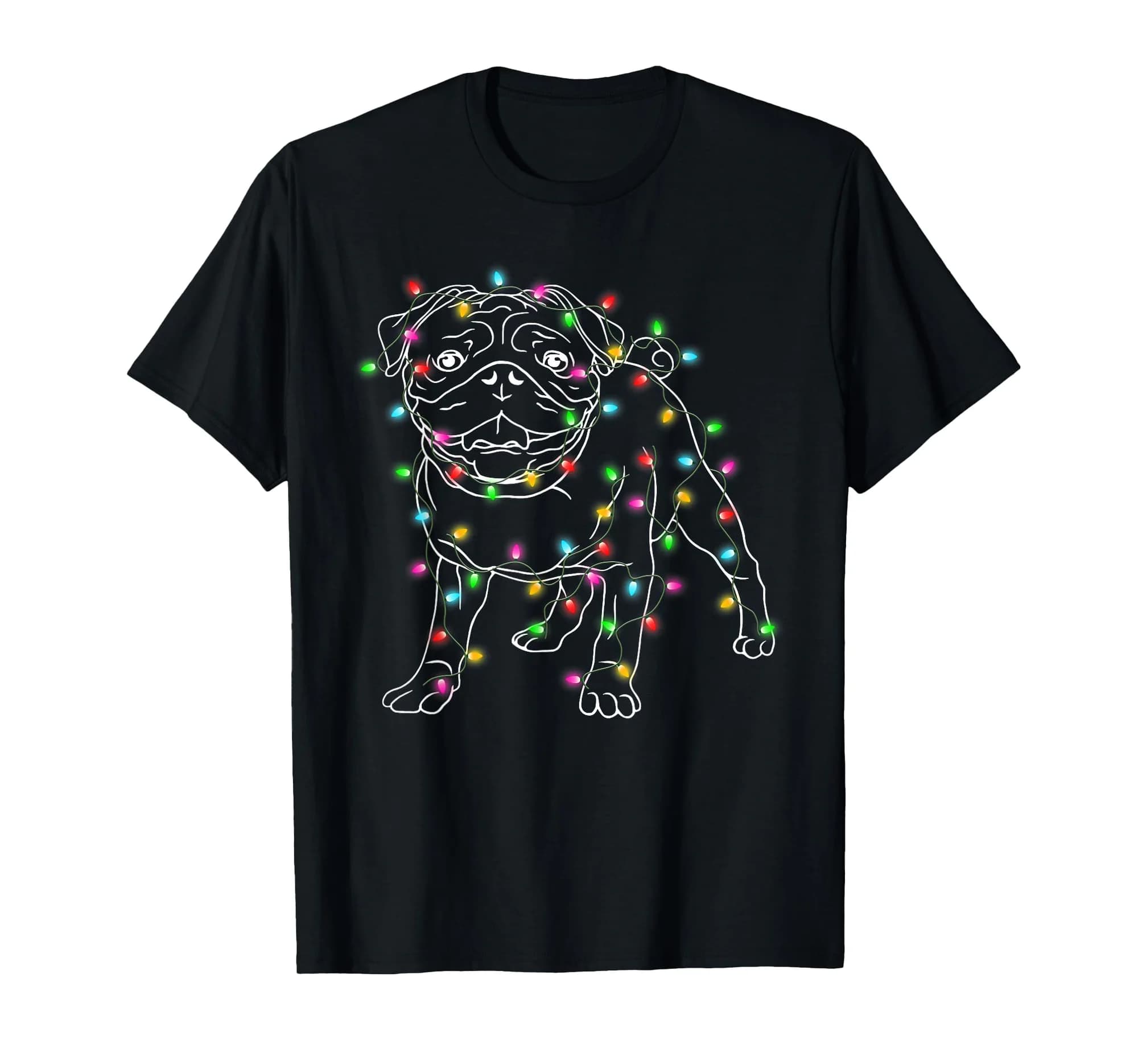 Pug Dogs Tree Christmas Sweater Xmas Pet Animal Dog Gifts T-Shirt