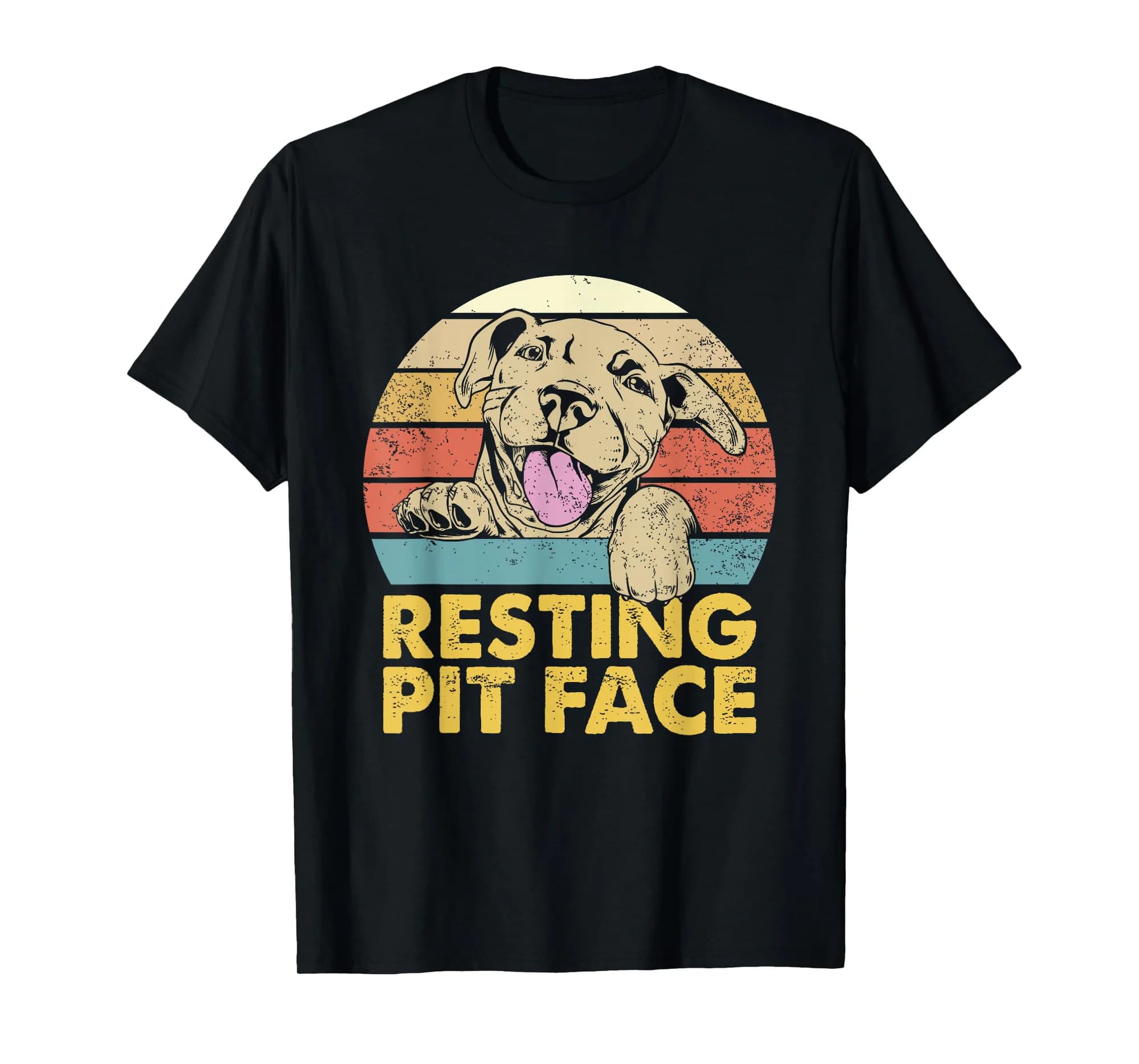 Resting Pit Face - Pitbull Pibble Pittie Pit Bull Terrier T-Shirt