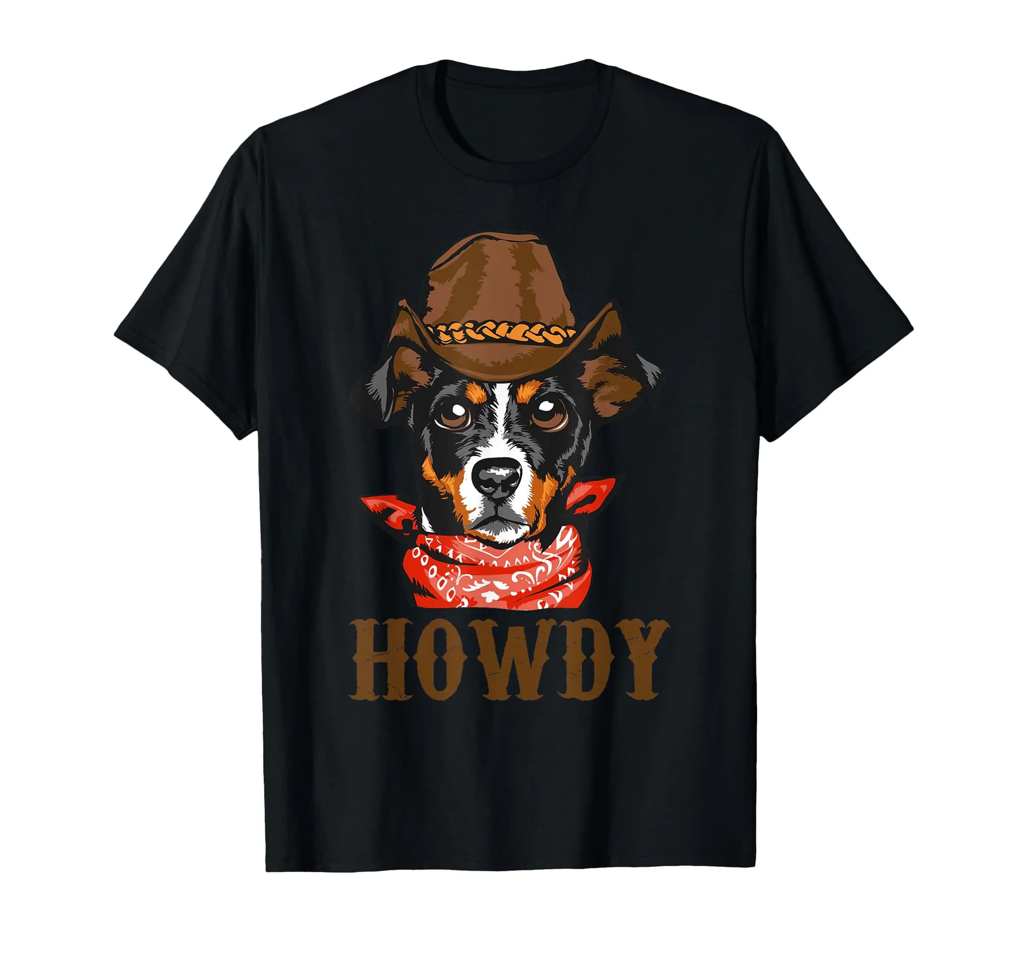 Western Country Southern Cowboy Cowgirl Howdy Dog Lover T-Shirt