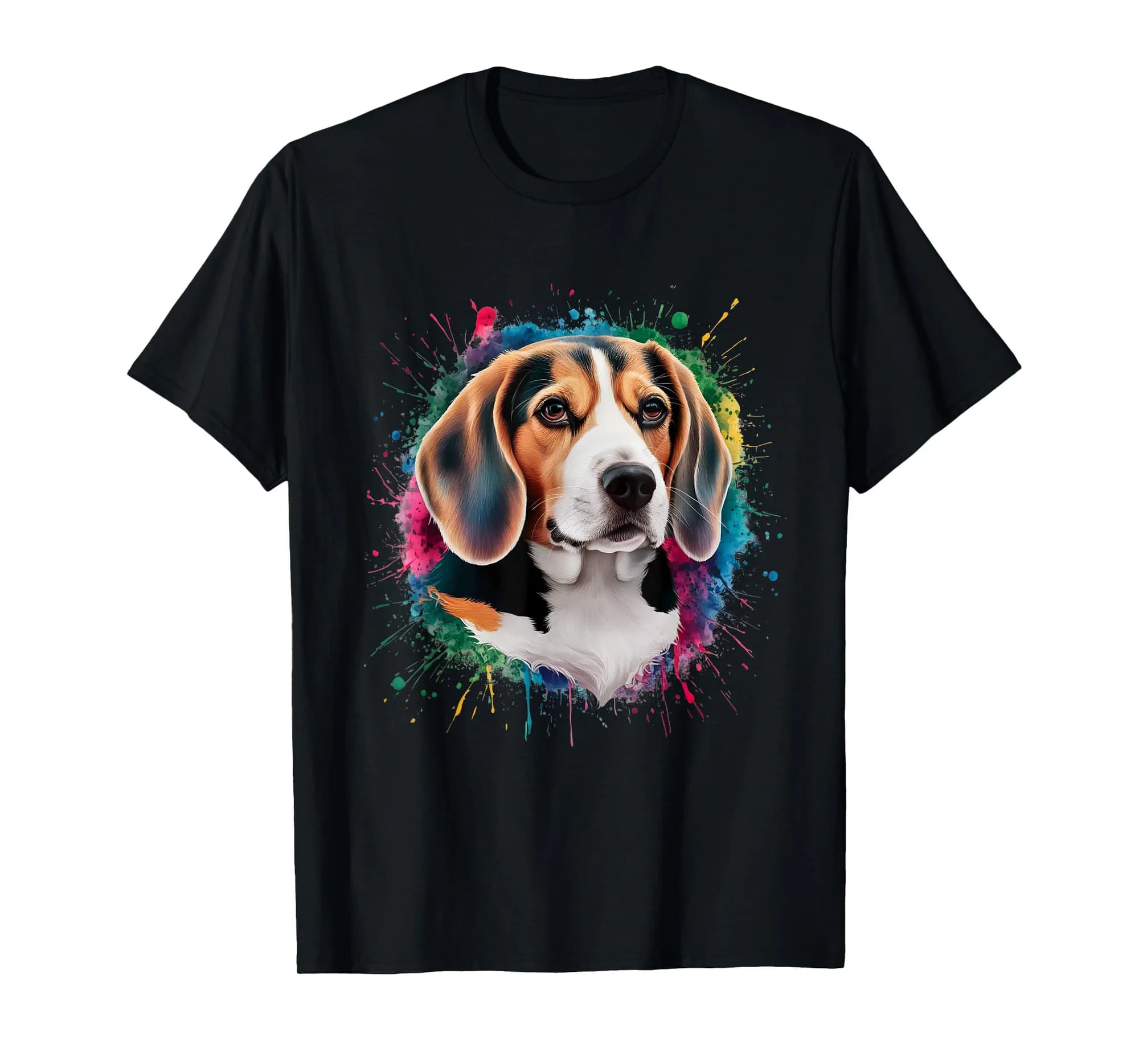 Beagle Men Woman Colorful Watercolor Beagle T-Shirt
