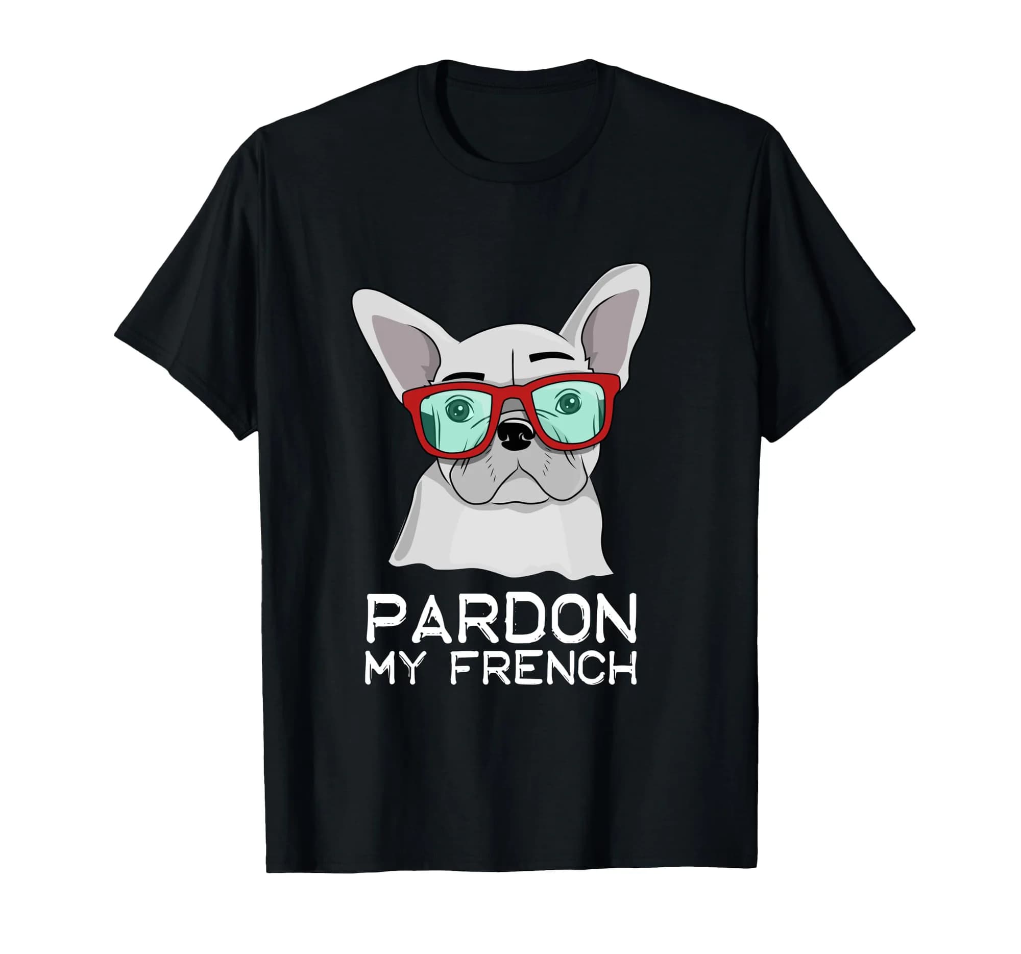 Pardon My French Bulldog White Frenchie Long Sleeve T-shirt