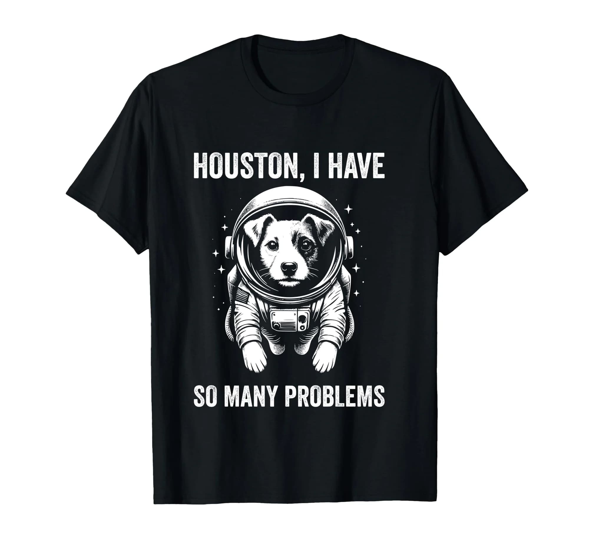 Dog Dad Mom Space - Houston Problem Jack Russell Long Sleeve T-Shirt
