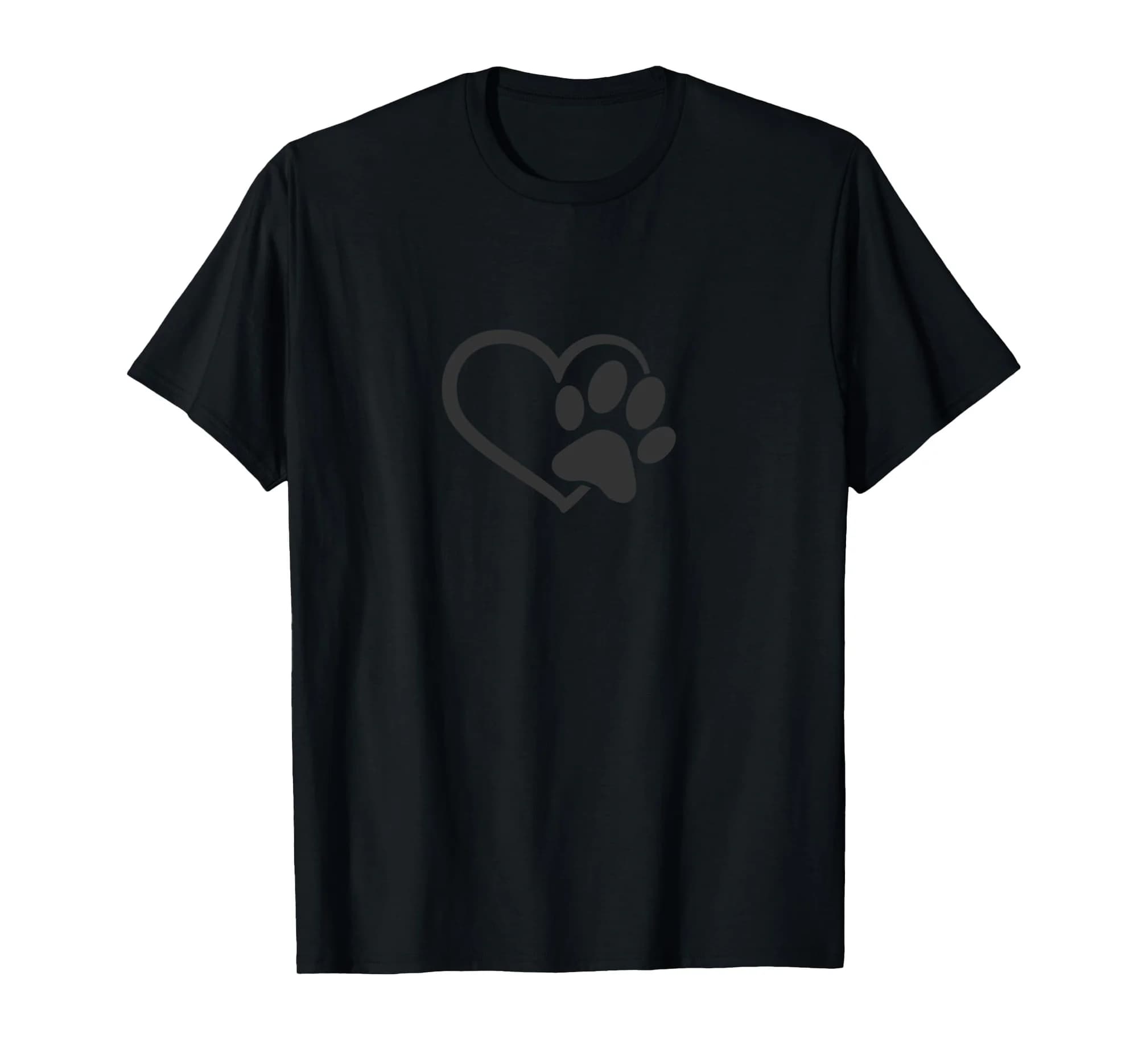 Puppy Dog Paw Print Love Gift for Dog Owner Mom Dad Pet Paw Long Sleeve T-Shirt