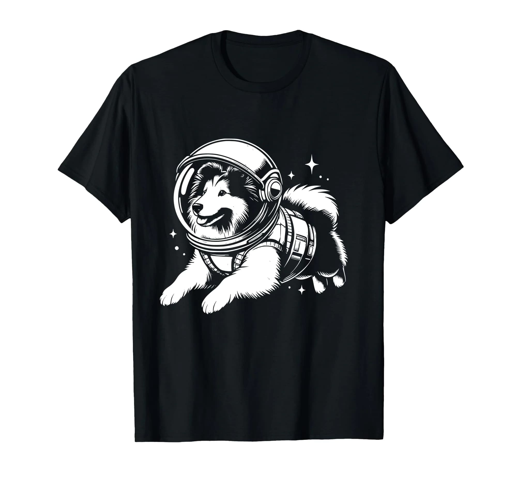Dog Dad Mom Space - Astronaut Shetland Sheepdog Long Sleeve T-Shirt