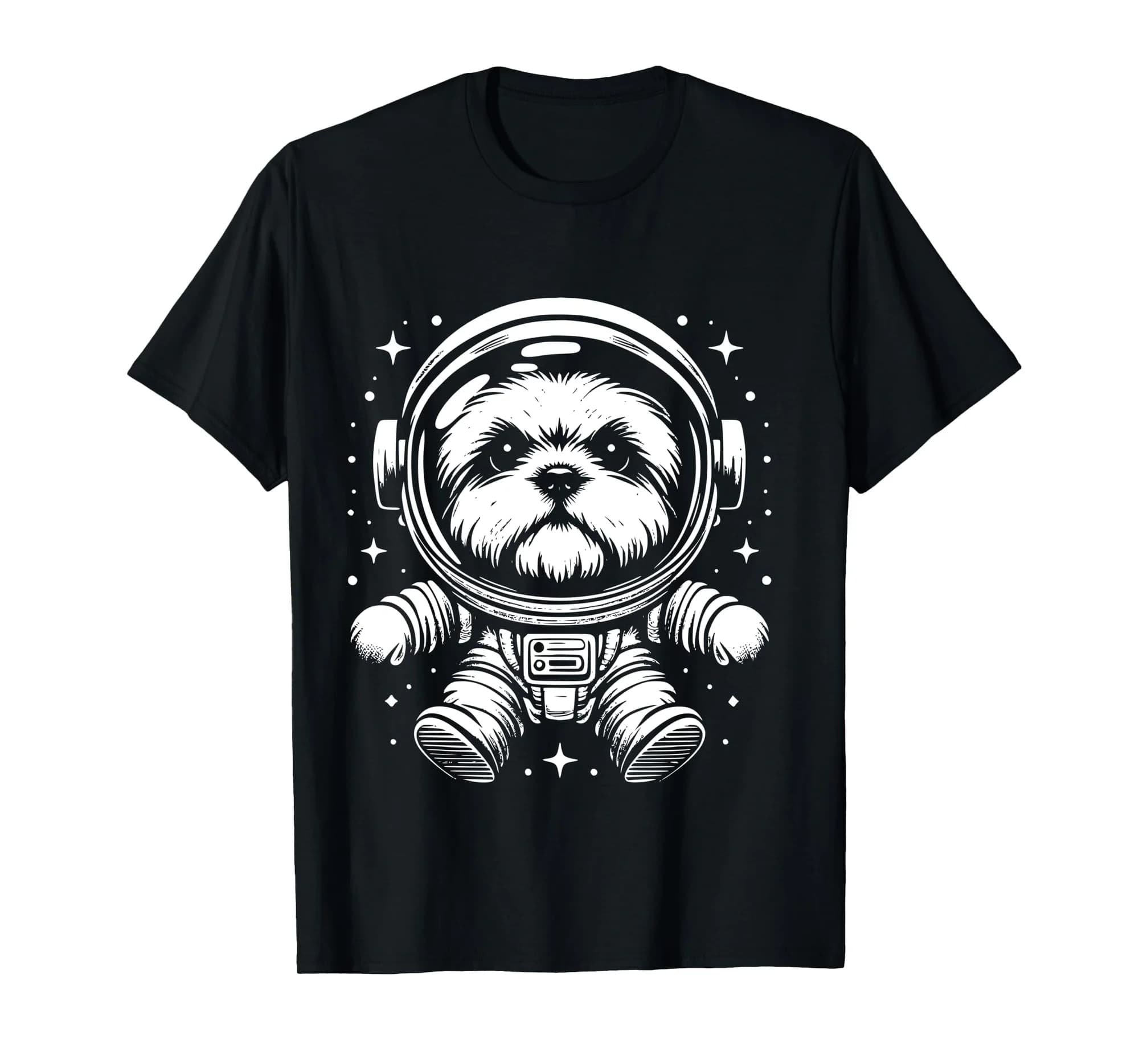 Dog Dad Mom Space - Astronaut Shorkie Long Sleeve T-Shirt