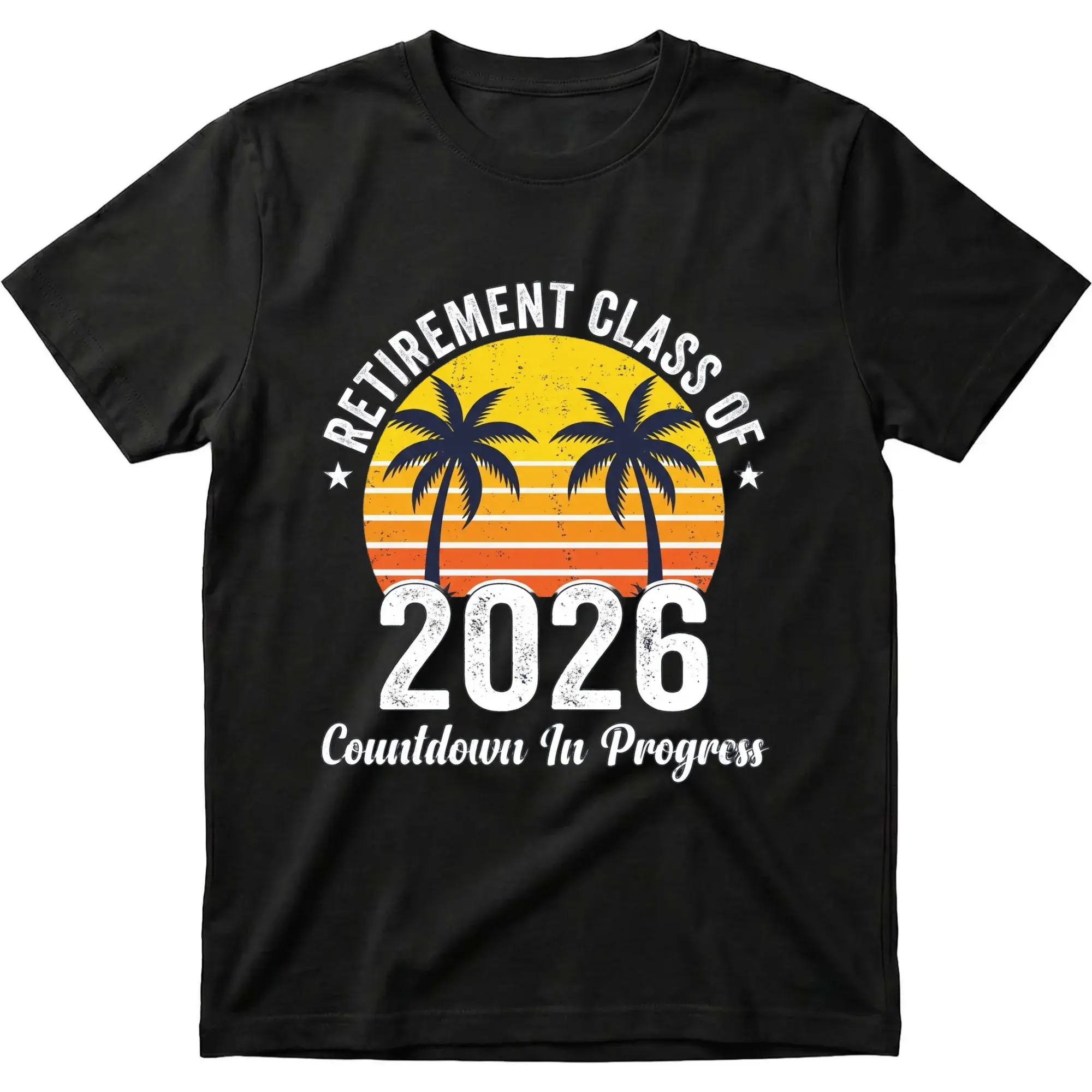 Graphic Tee Retirement Class of 2026 Countdown in Progress Unisex Crew Neck Casual Everyday Printed Cotton Shirt